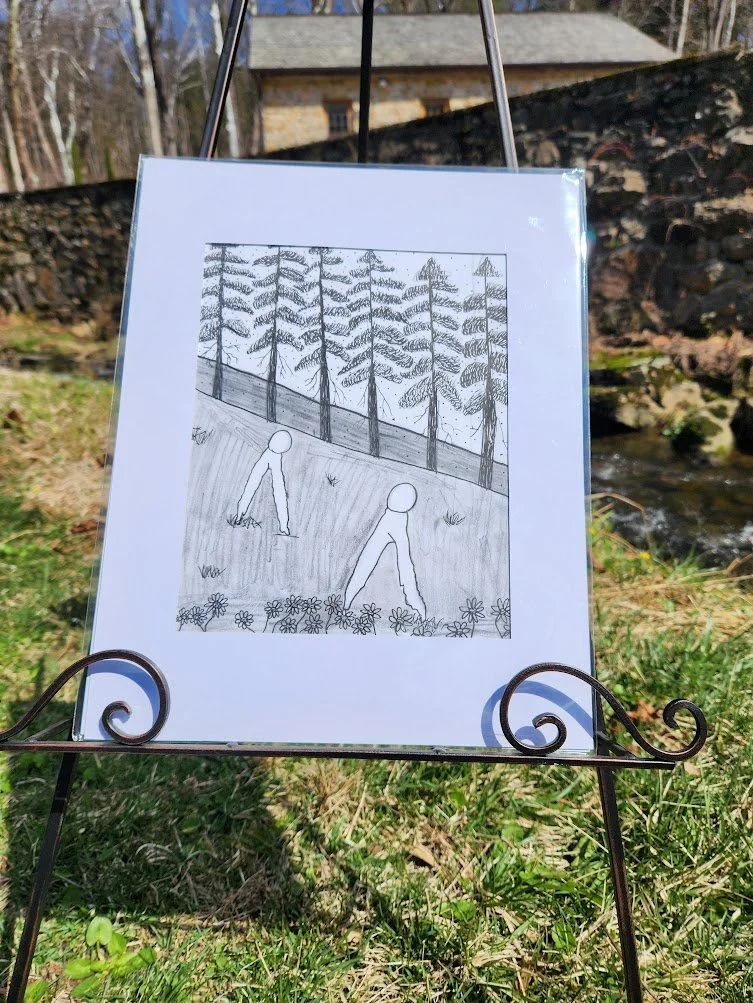 NIGHTWALKERS AMONG ART PIECE