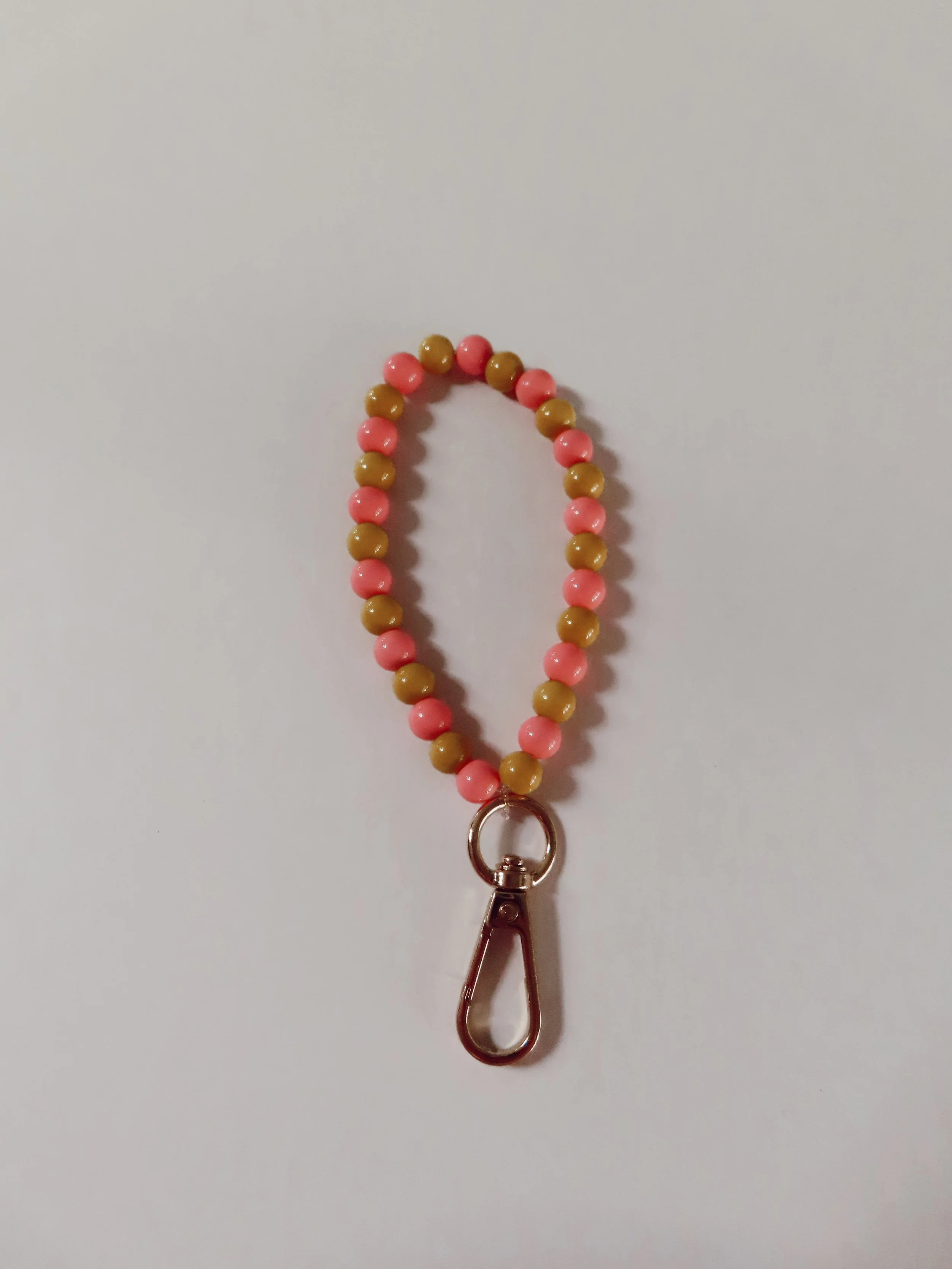 Pink & Yellow keychain