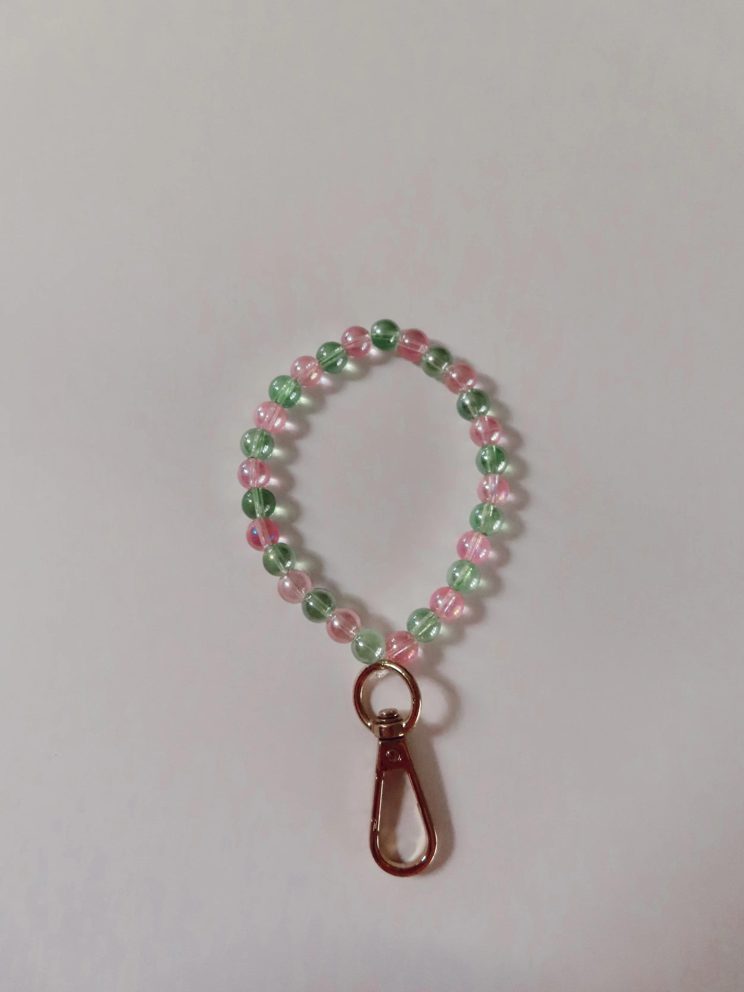 Pink & Green keychain