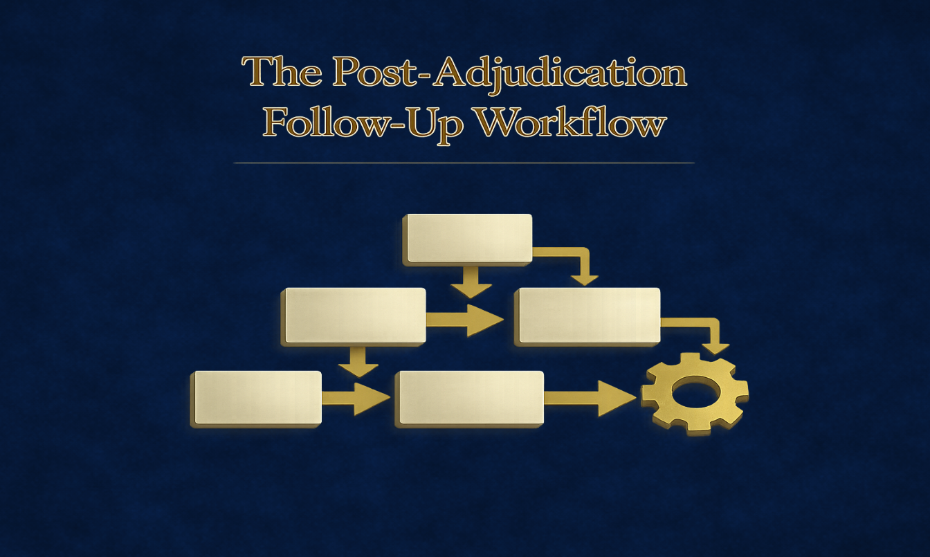 A Post-Adjudication Follow-Up Workflow for Behavioral Health Providers