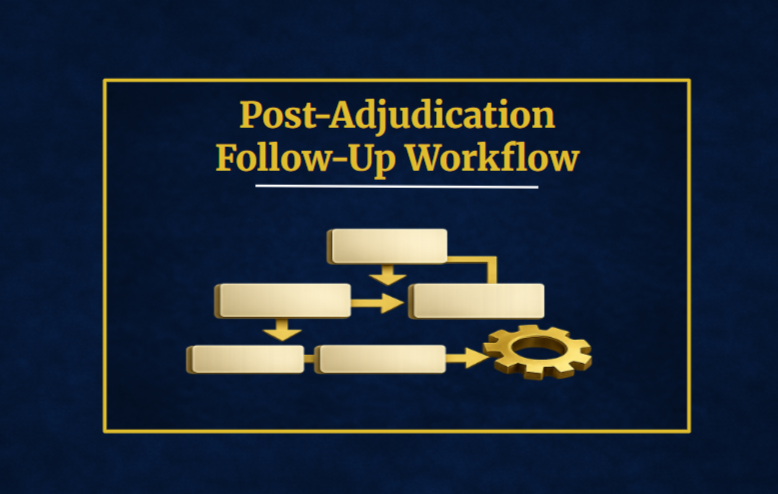 A Post-Adjudication Follow-Up Workflow for Behavioral Health Providers