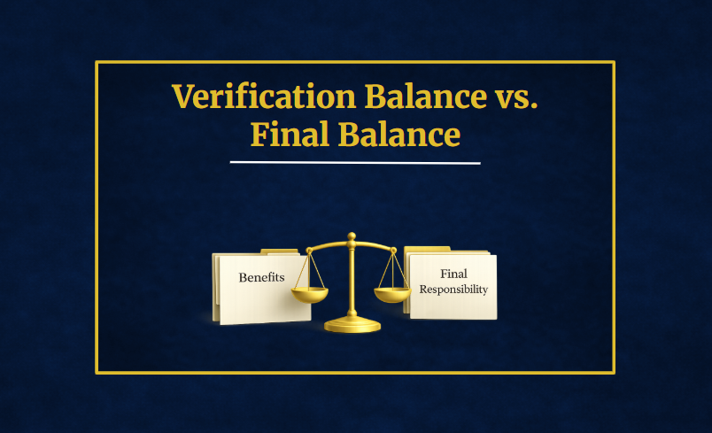 Verification of Benefits vs. Final Patient Responsibility