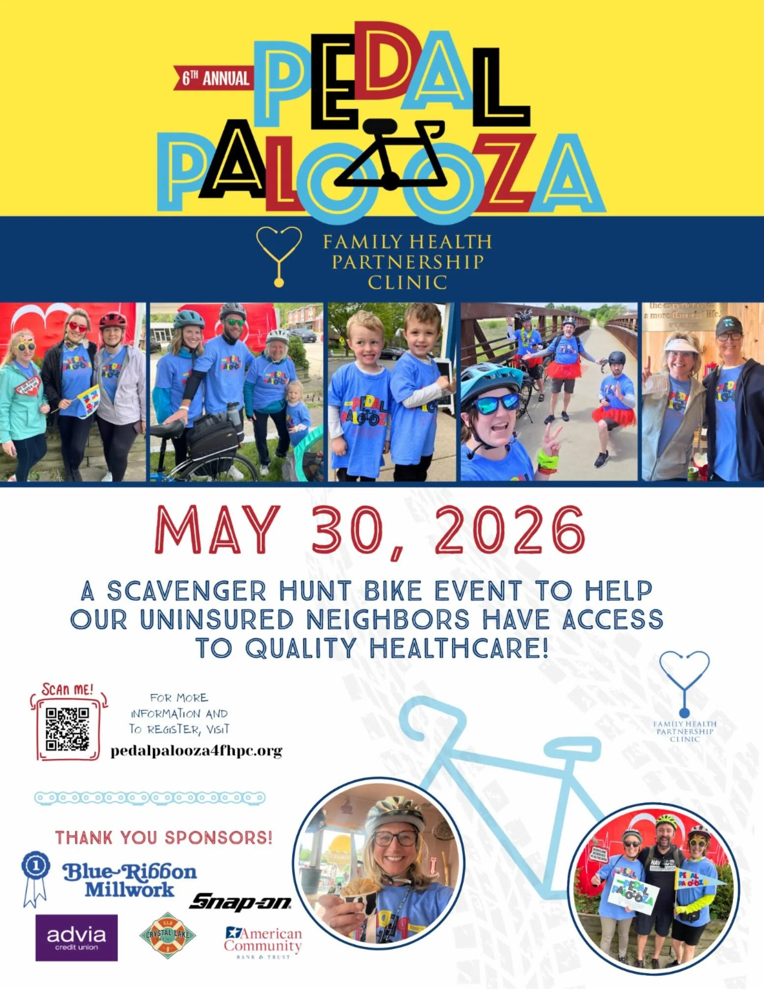 @pedalpalooza4fhpc is happening tomorrow!
Stop by Marvin&rsquo;s Toy Store, find Marvin, take a photo and be entered to win a gift certificate.
