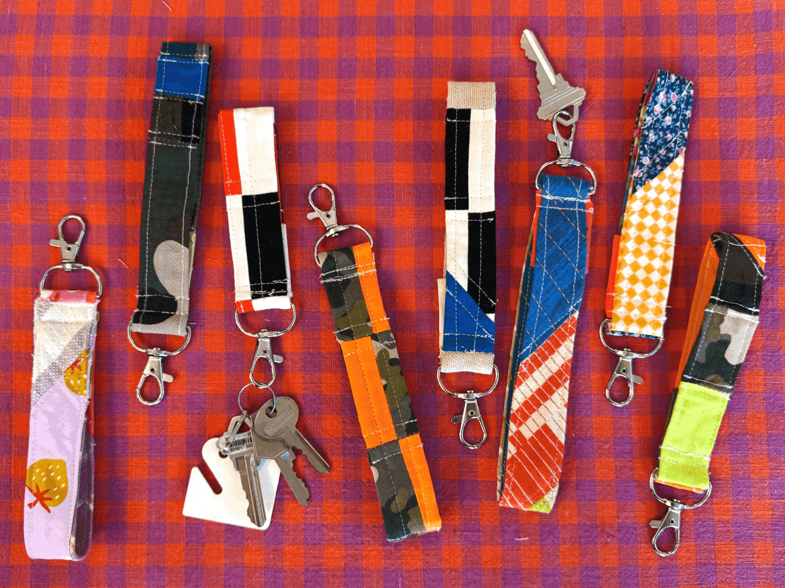 Quilted Keychain