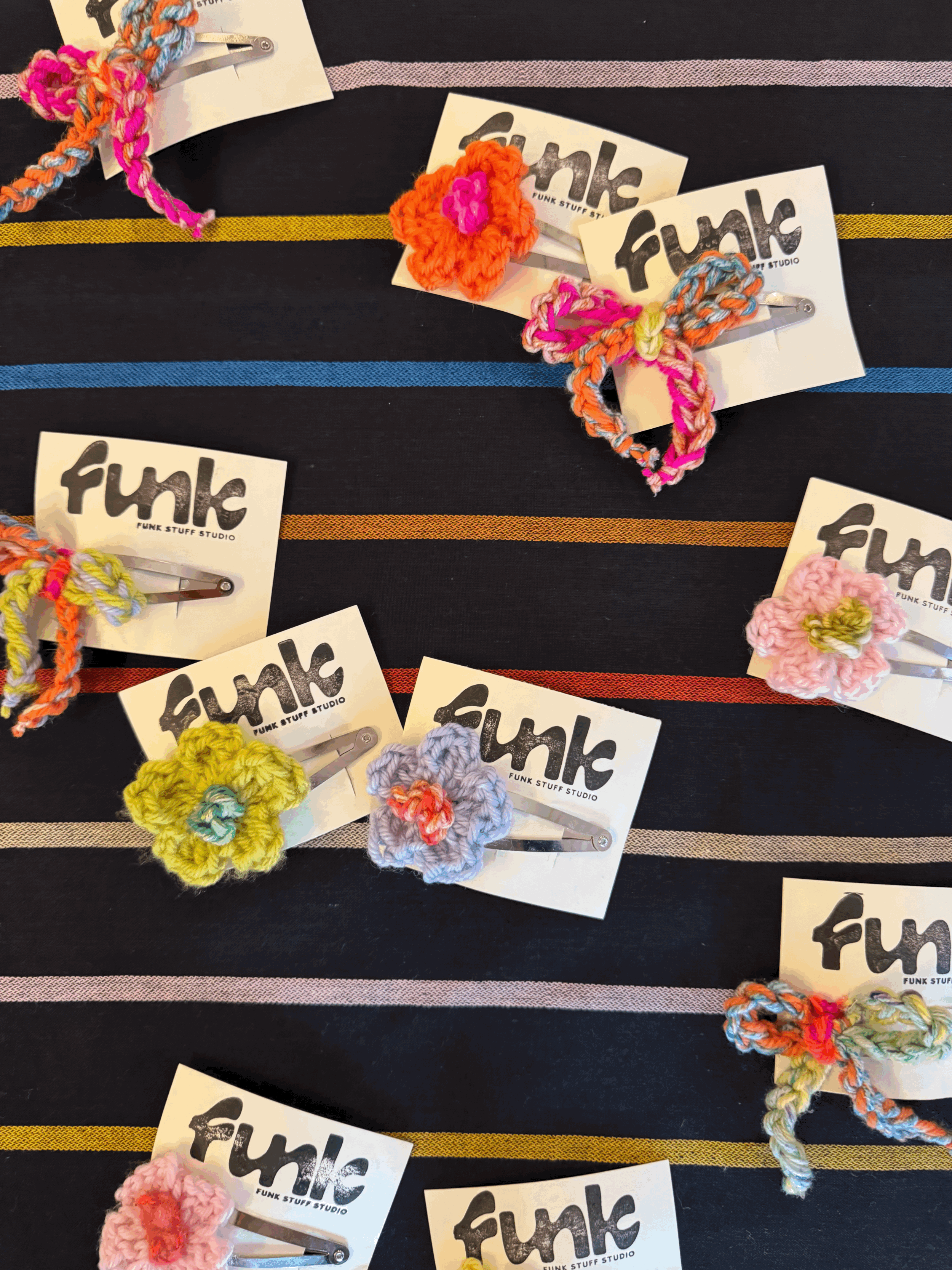 Crochet Hair Clips