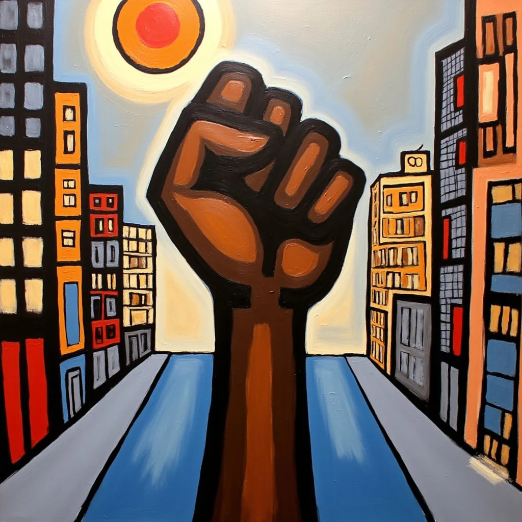 'Good Morning Revolutionaries' - Canvas Wall Tile - 12in x 12in, 2025