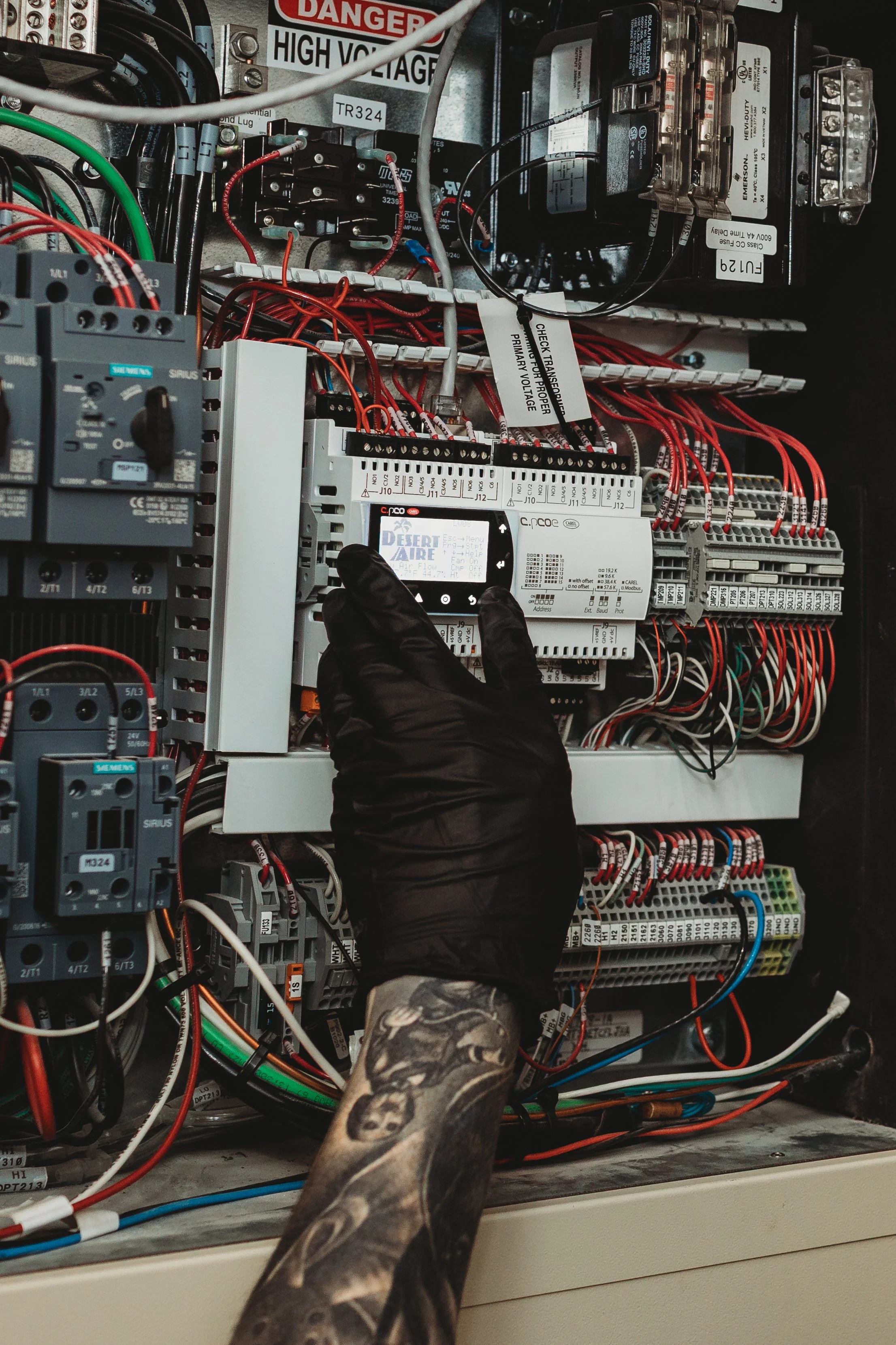 HVAC service technician