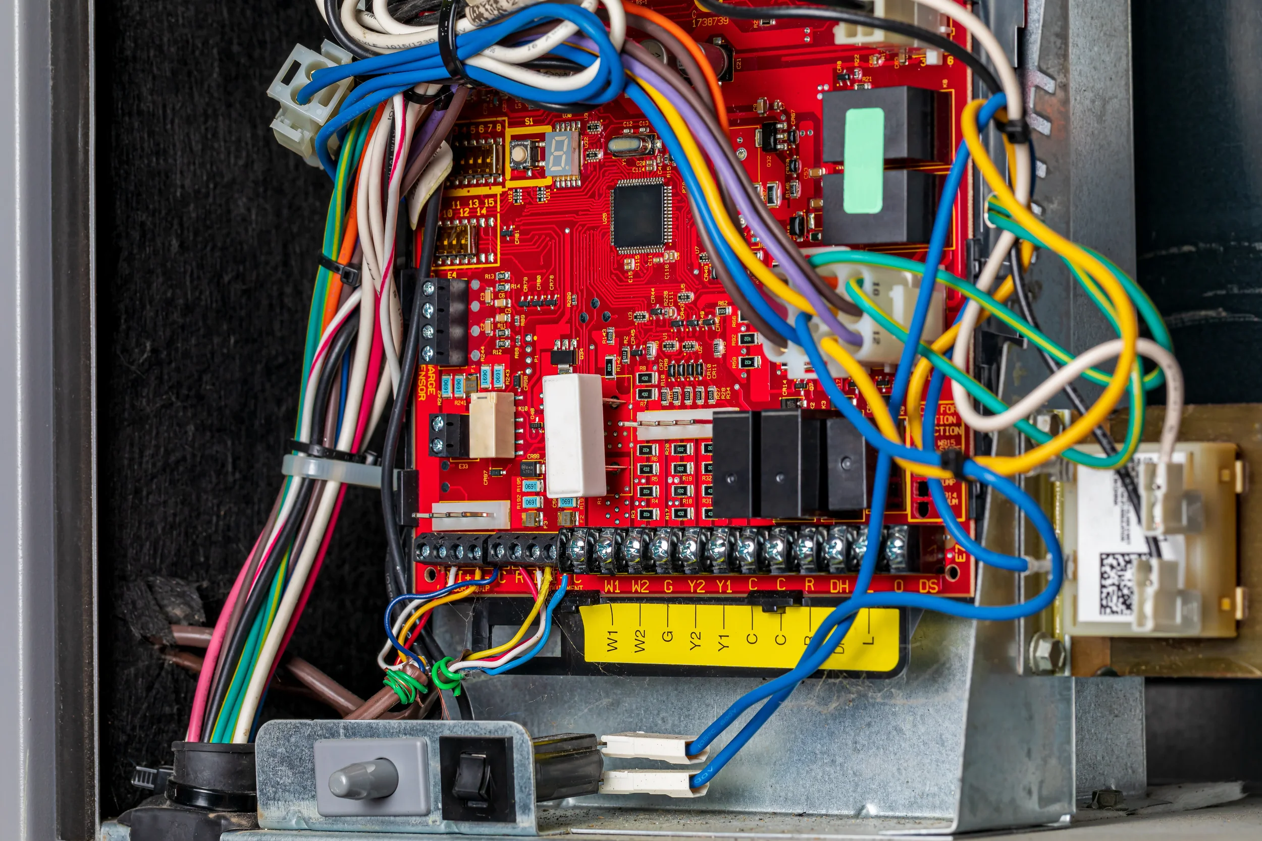 HVAC controls circuit board