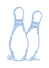 Two bowling pins