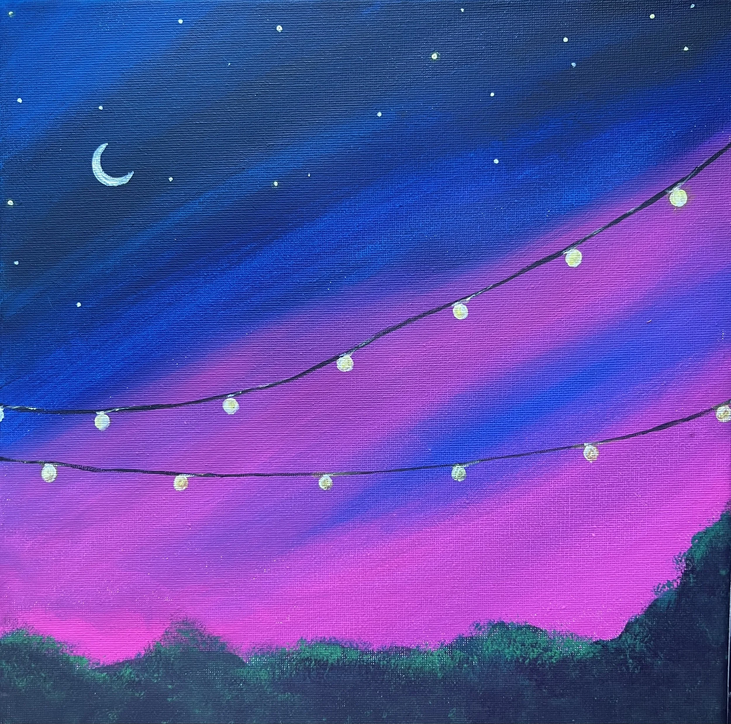 Evening in the backyard