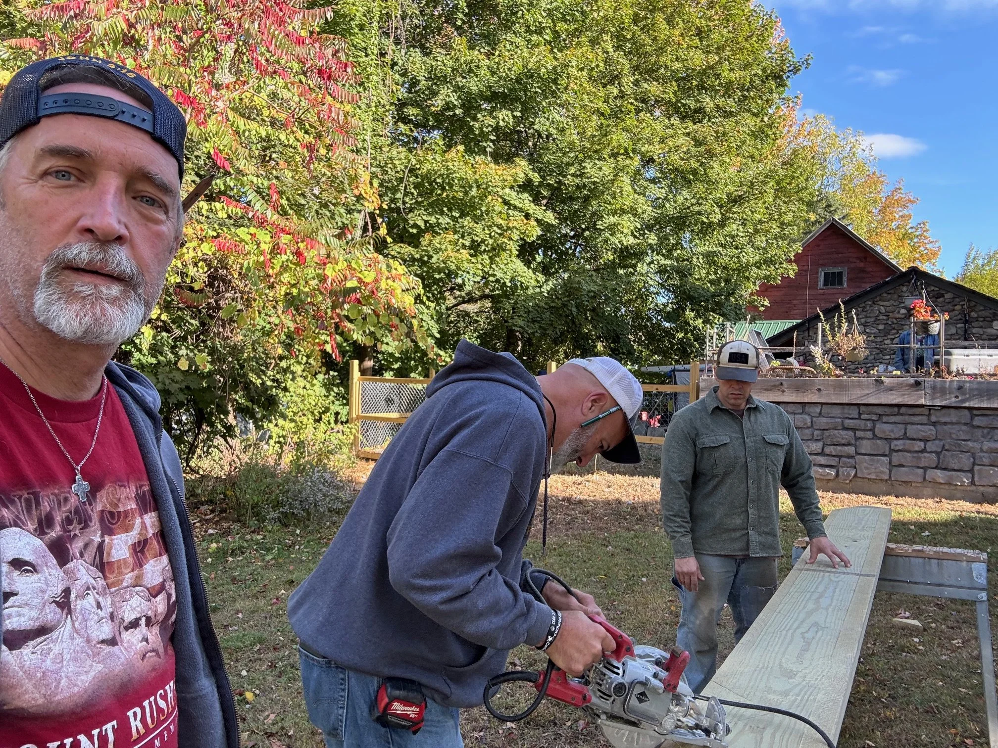 Fire Escape Stair Build Holy Rosary Religious Ed Building Oct. 2025