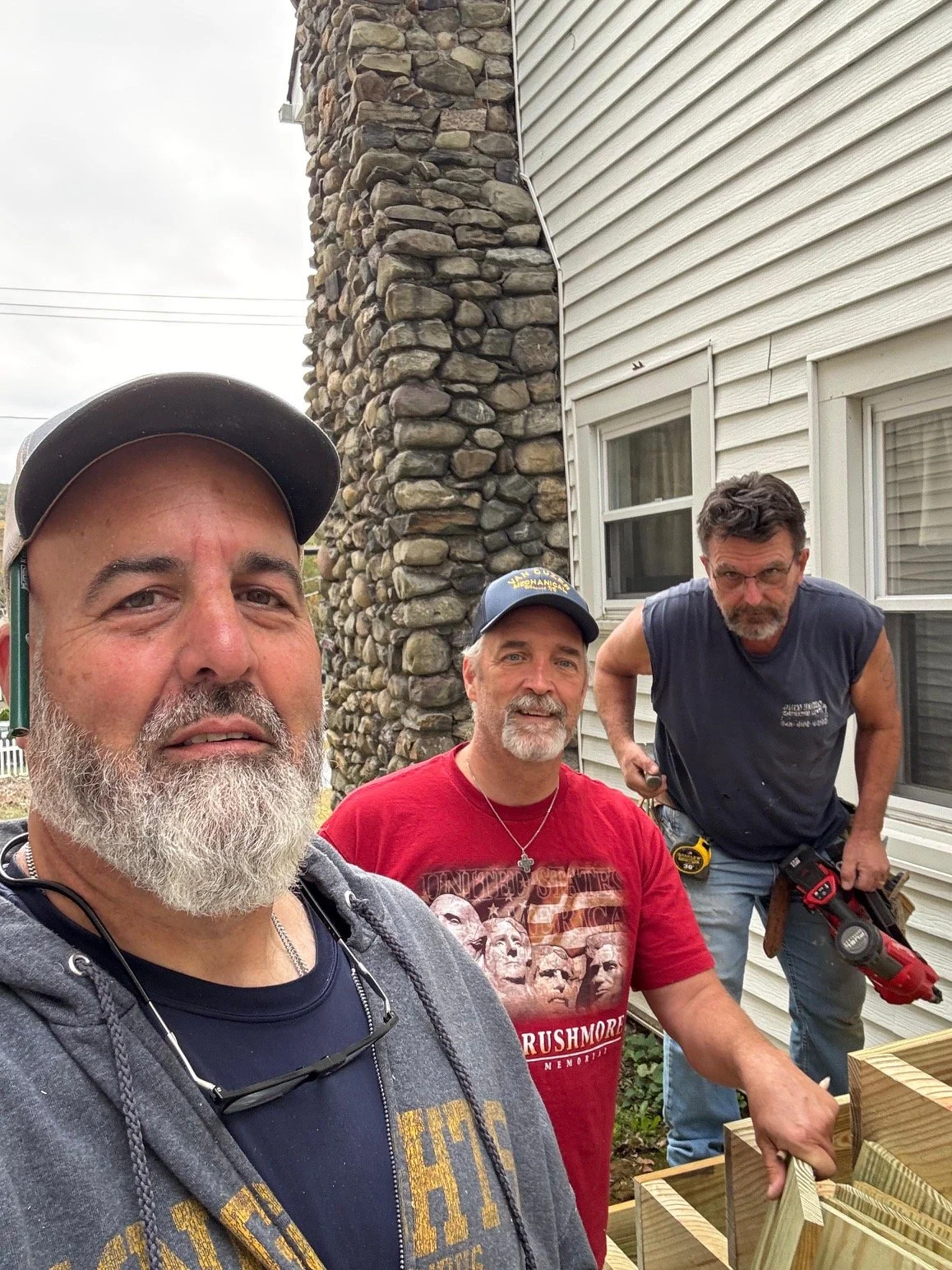 Fire Escape Stair Build Holy Rosary Religious Ed Building Oct. 2025