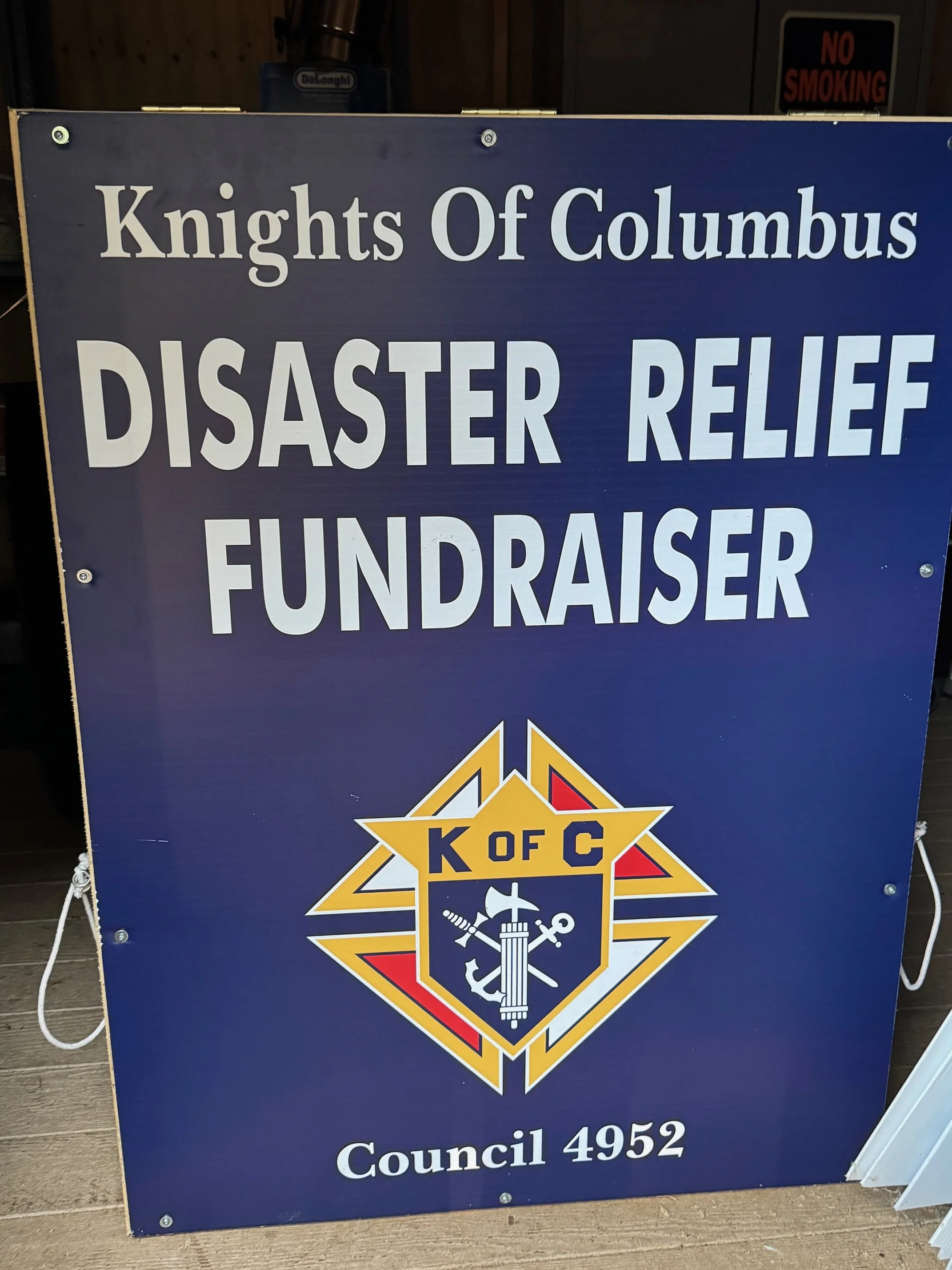 Disaster Relief Fundraiser Oct. 2025