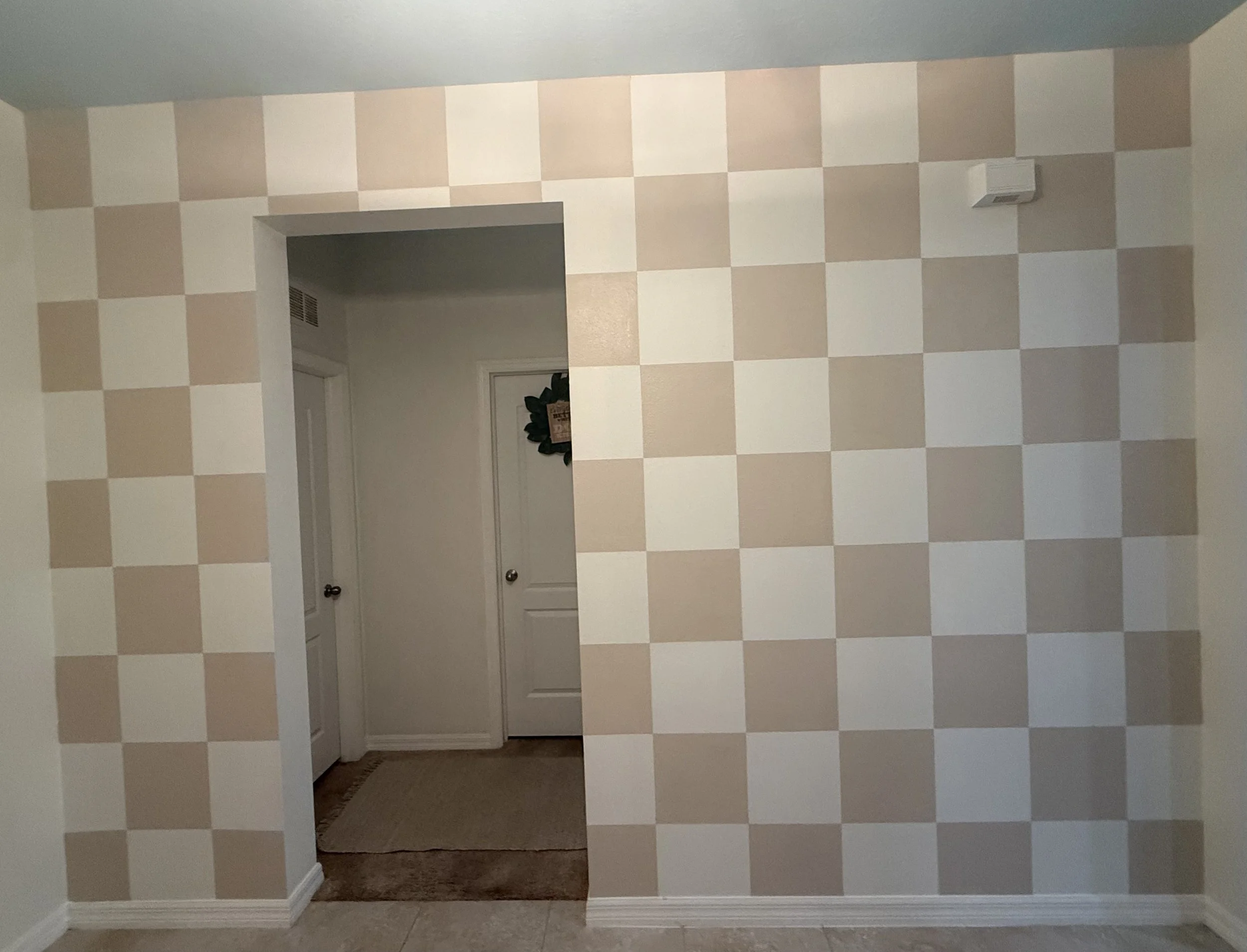 Organic Modern Checkered Wall