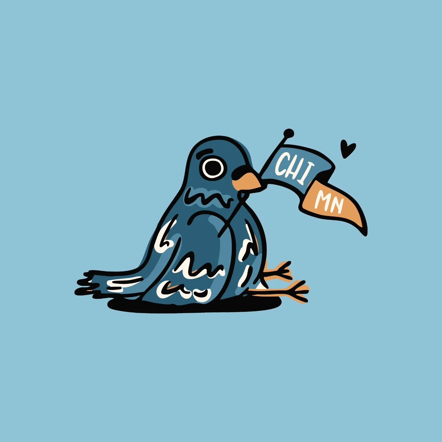 Sending a lot of love to our next door neighbors 🩵

#illustration #design #graphicdesign #illustrator #procreate #pigeon #Chicago #Minnesota #fuckice