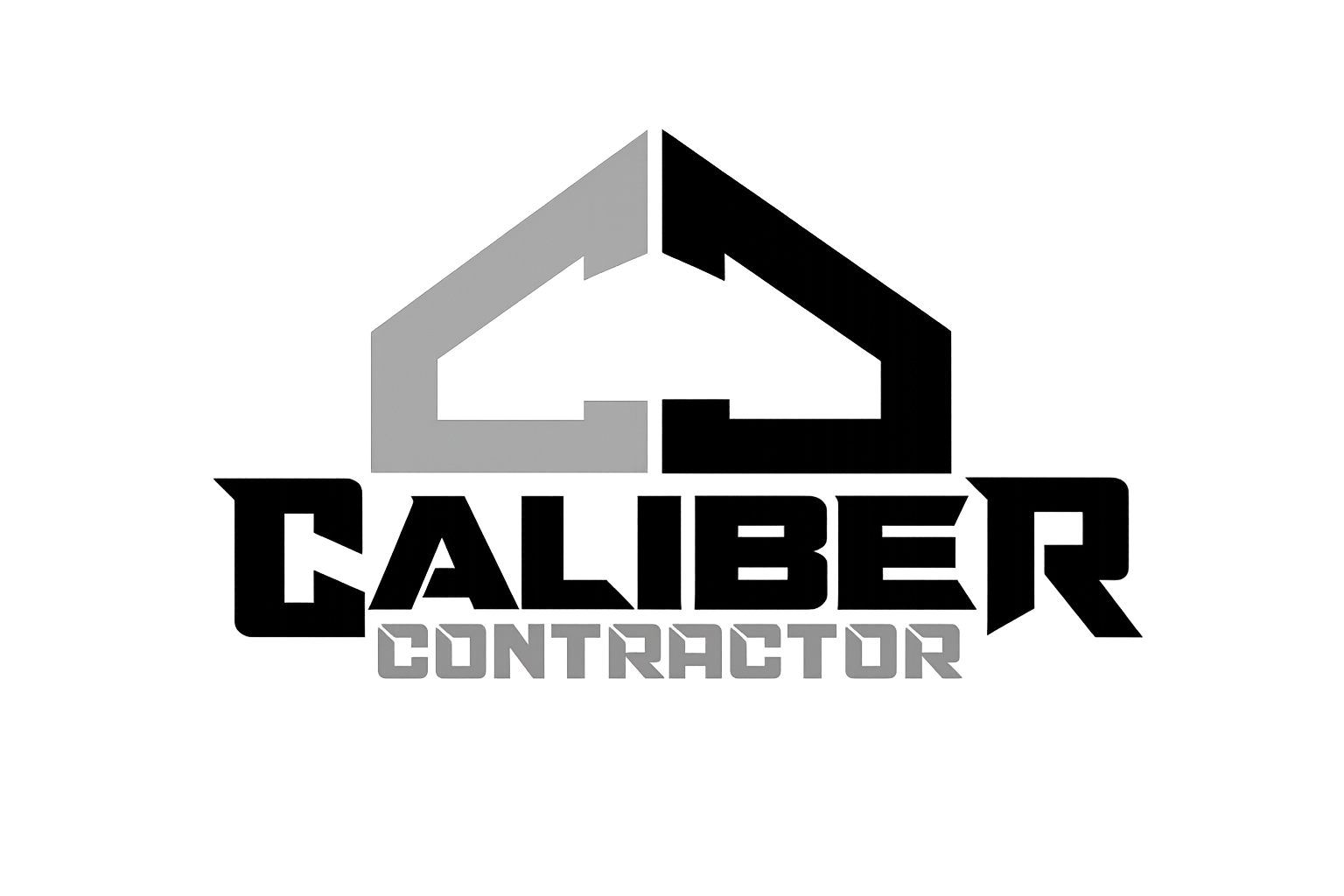 Logo with a stylized letter 'C' and the words 'Caliber Contractor' underneath.