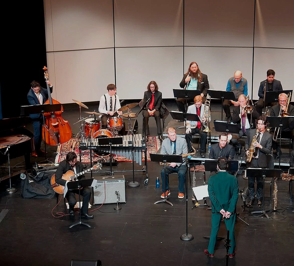 Rio forchini performing at the CSM Jazz Festival with Pasquale Grasso, Patrick Wolff, Nathan Tokanaga, and others