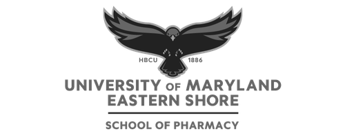 Logo of the University of Maryland Eastern Shore School of Pharmacy featuring an eagle