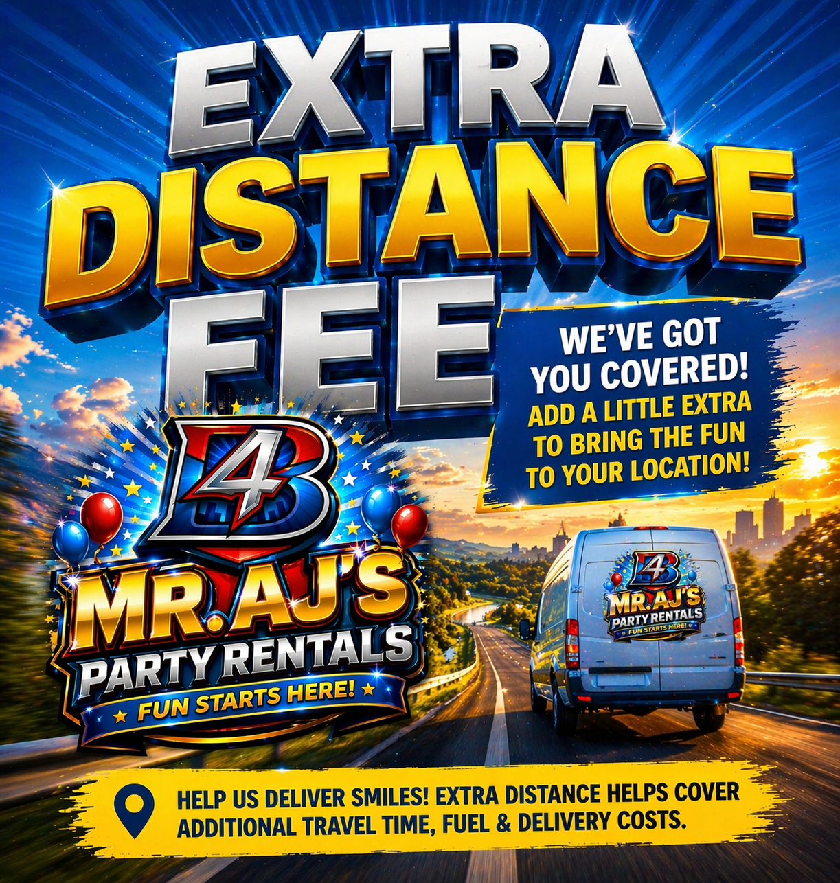 Extra Distance Fee