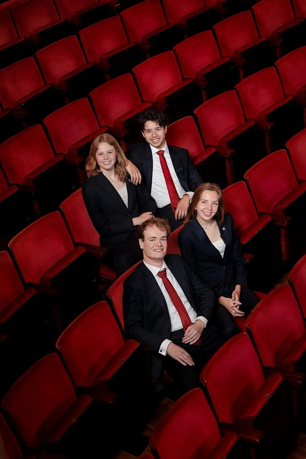 A group business portrait of 4 members of a board shot in groningen by Darius N Fernandes