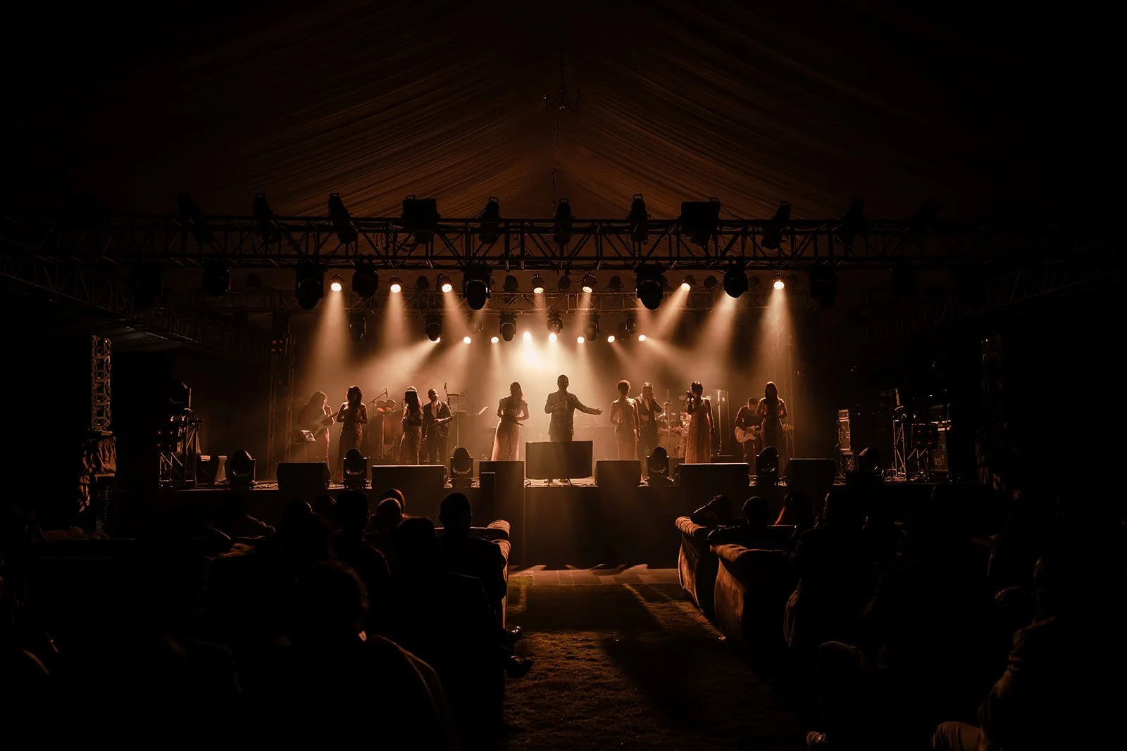 A photograph of a event with singers taken by dariusnfernandes