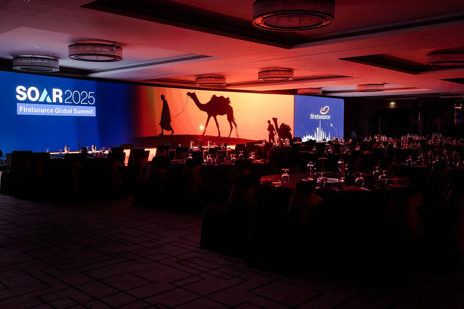A event photograph of the set up at a Dubai event photography by Darius N Fernandes 