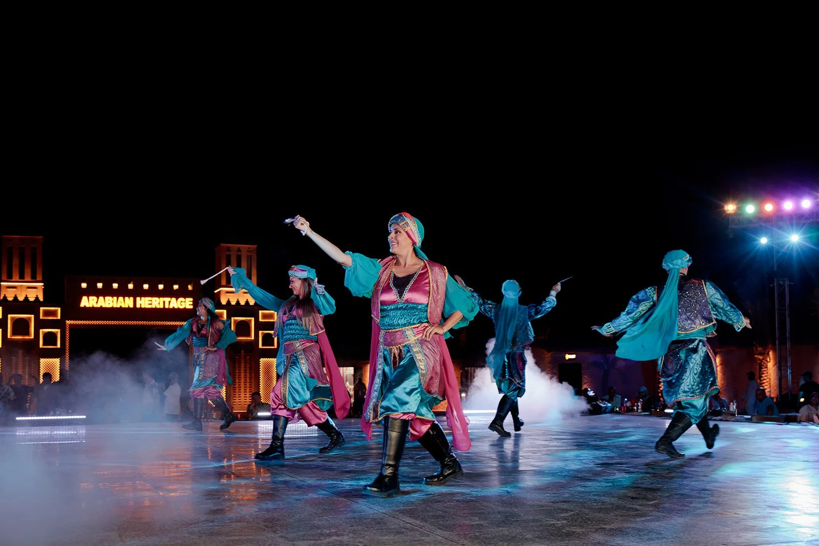 A group of performers at a event in Dubai captured by the event photographer Darius N Fernandes