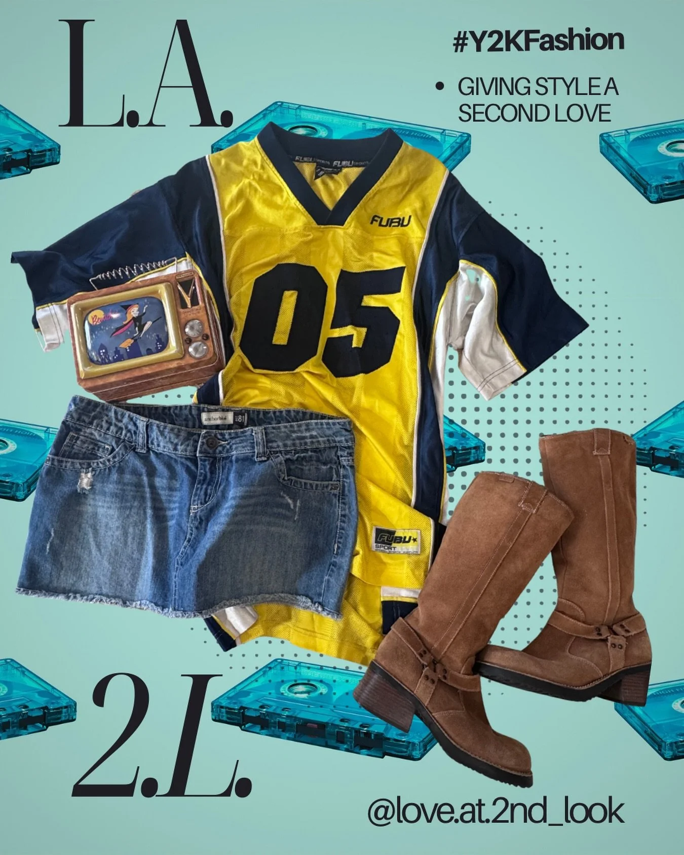 These throwback pieces are more than style &mdash; they&rsquo;re sustainability in motion. Every vintage and re-loved piece keeps fashion unique, expressive, and out of landfills. 💙💛
The best part of vintage? No one wears it like you do.💫
@love.at