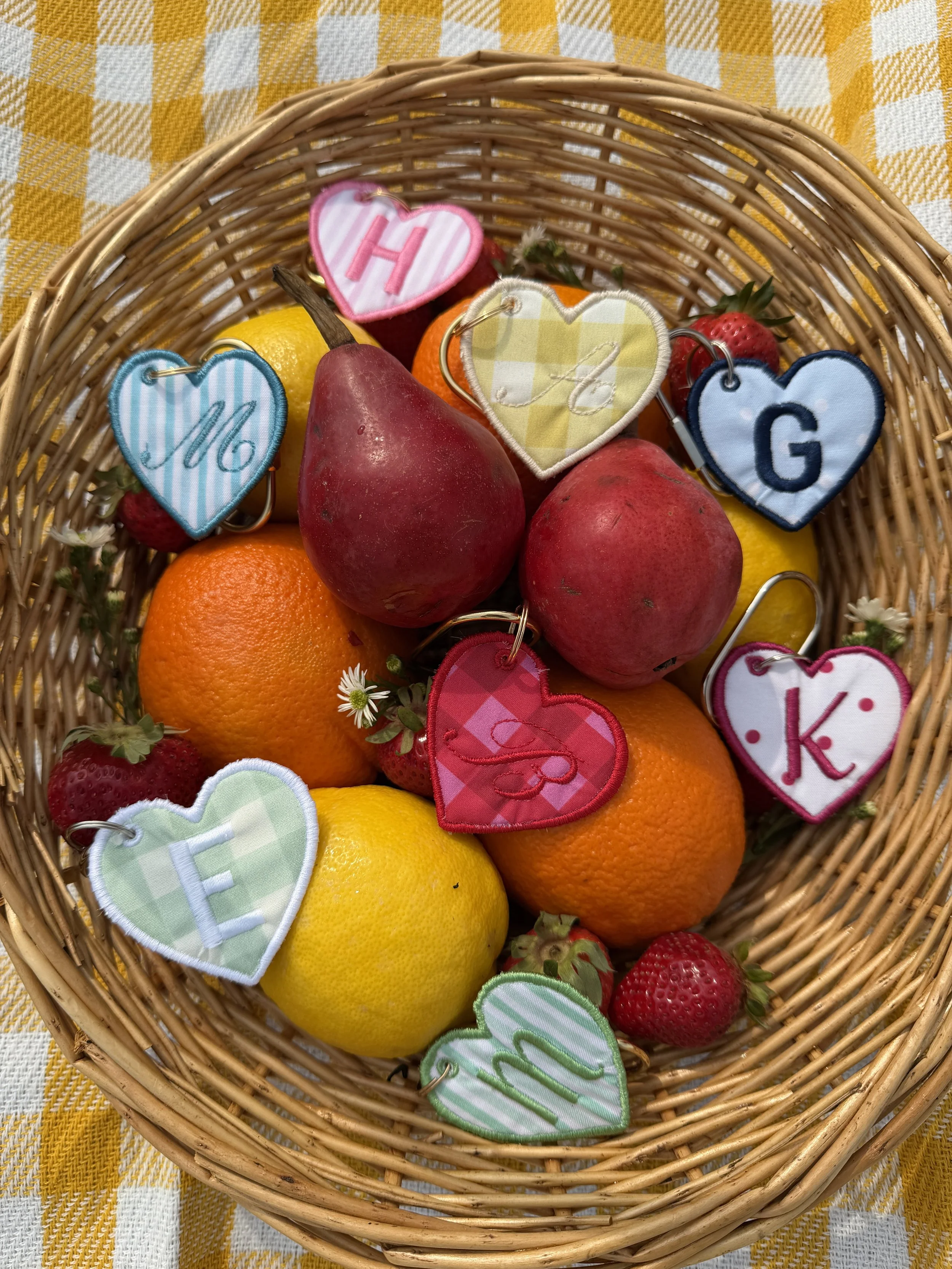 Printed Heart Charm