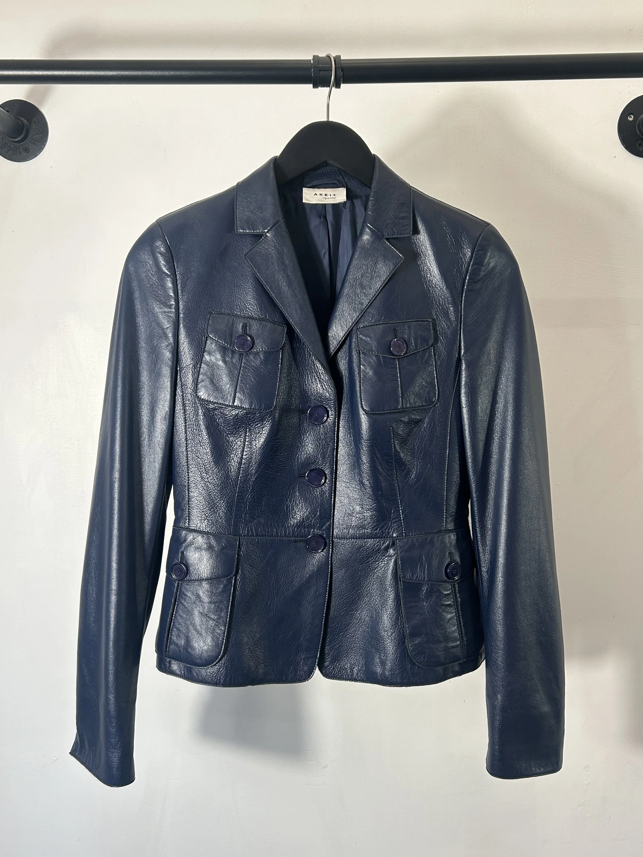 Akris Leather Blazer