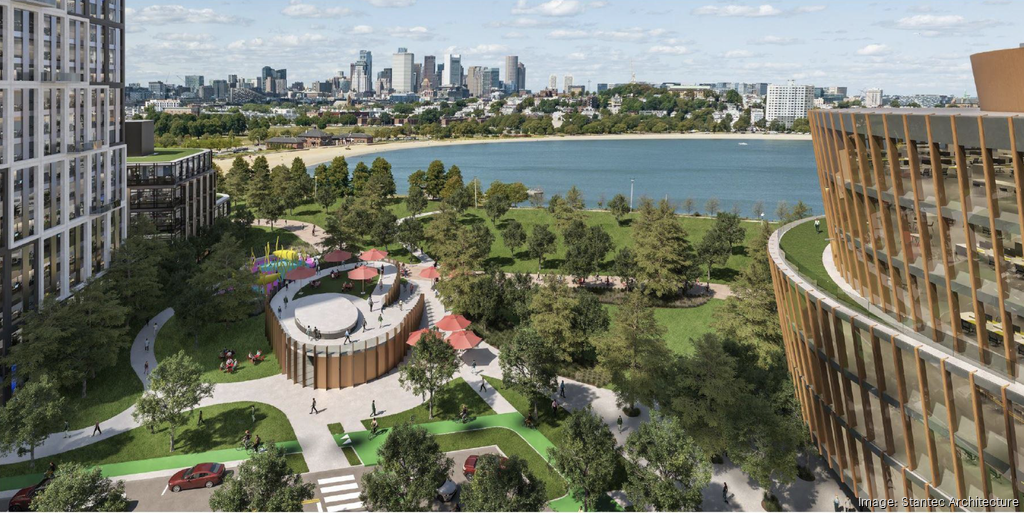 A rendering of part of the future Dorchester Bay City.