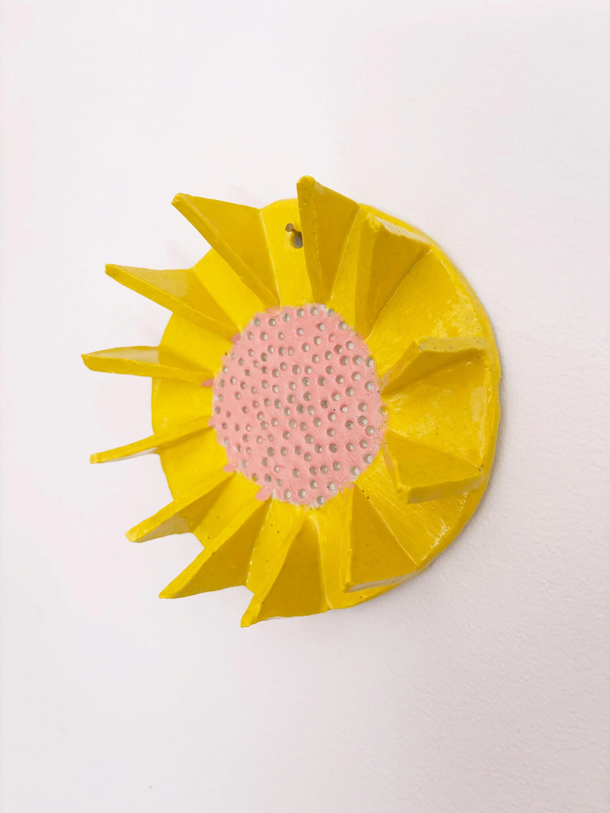 Sun Bloom Hand-built ceramic artwork