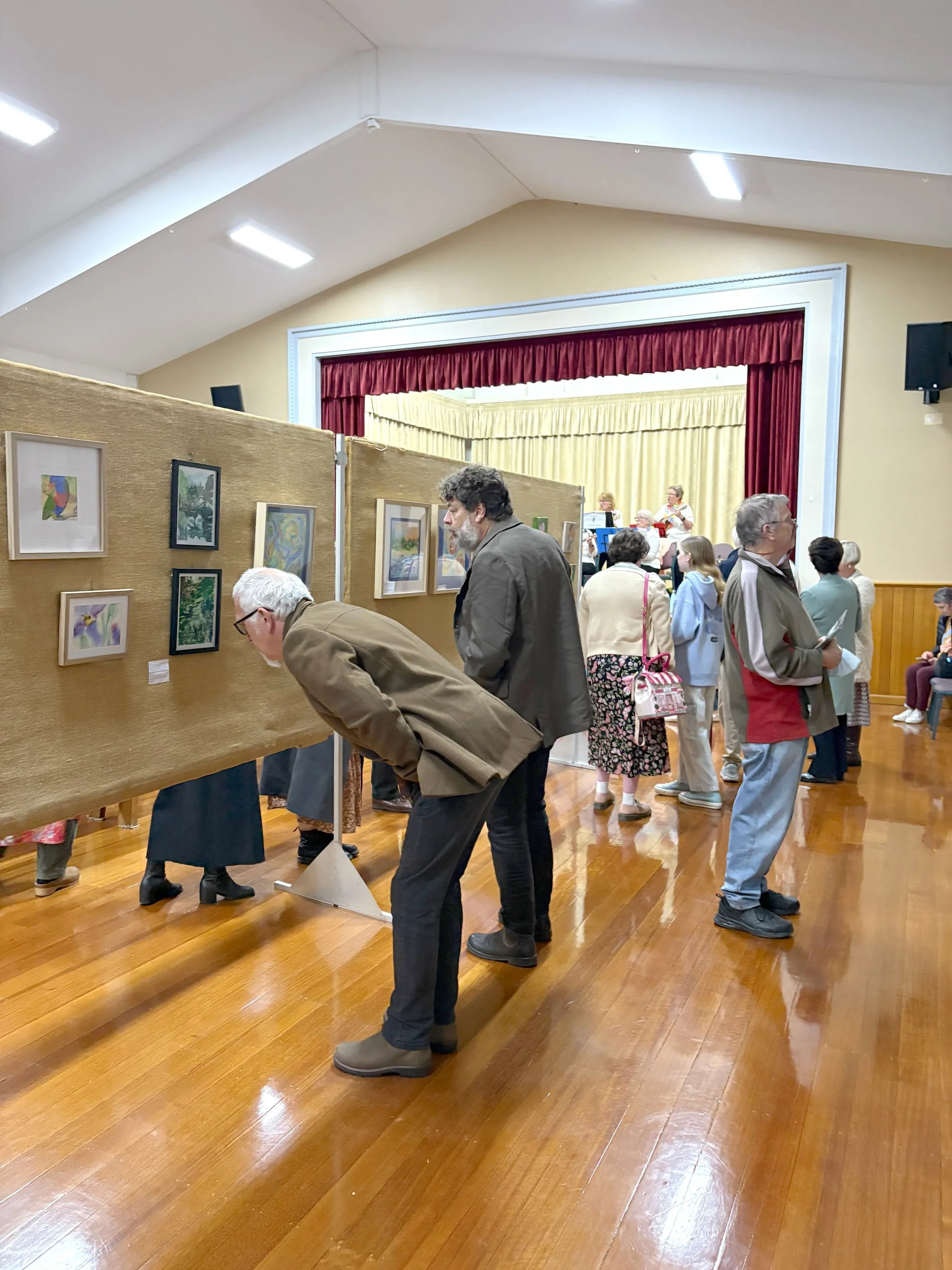 Sun Bloom Hand-built ceramic artwork exhibited at The Exhibition of Tiny Art, Inverleigh in 2026.