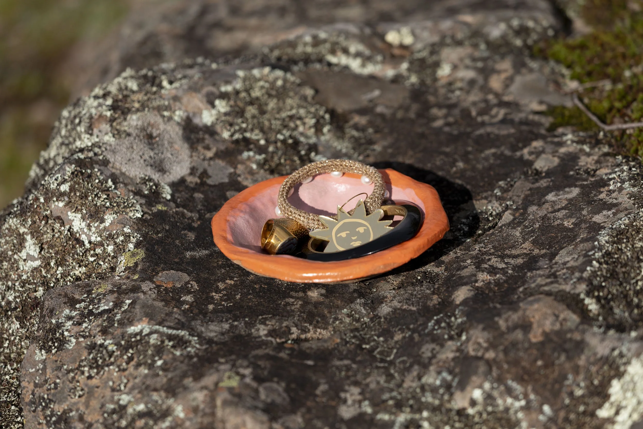 Hand-built, Sculptural 'Shell & Seed' ceramic Bowl - where the forest meets the sea. By Miriam McWilliam of Slow Rise Ceramics.