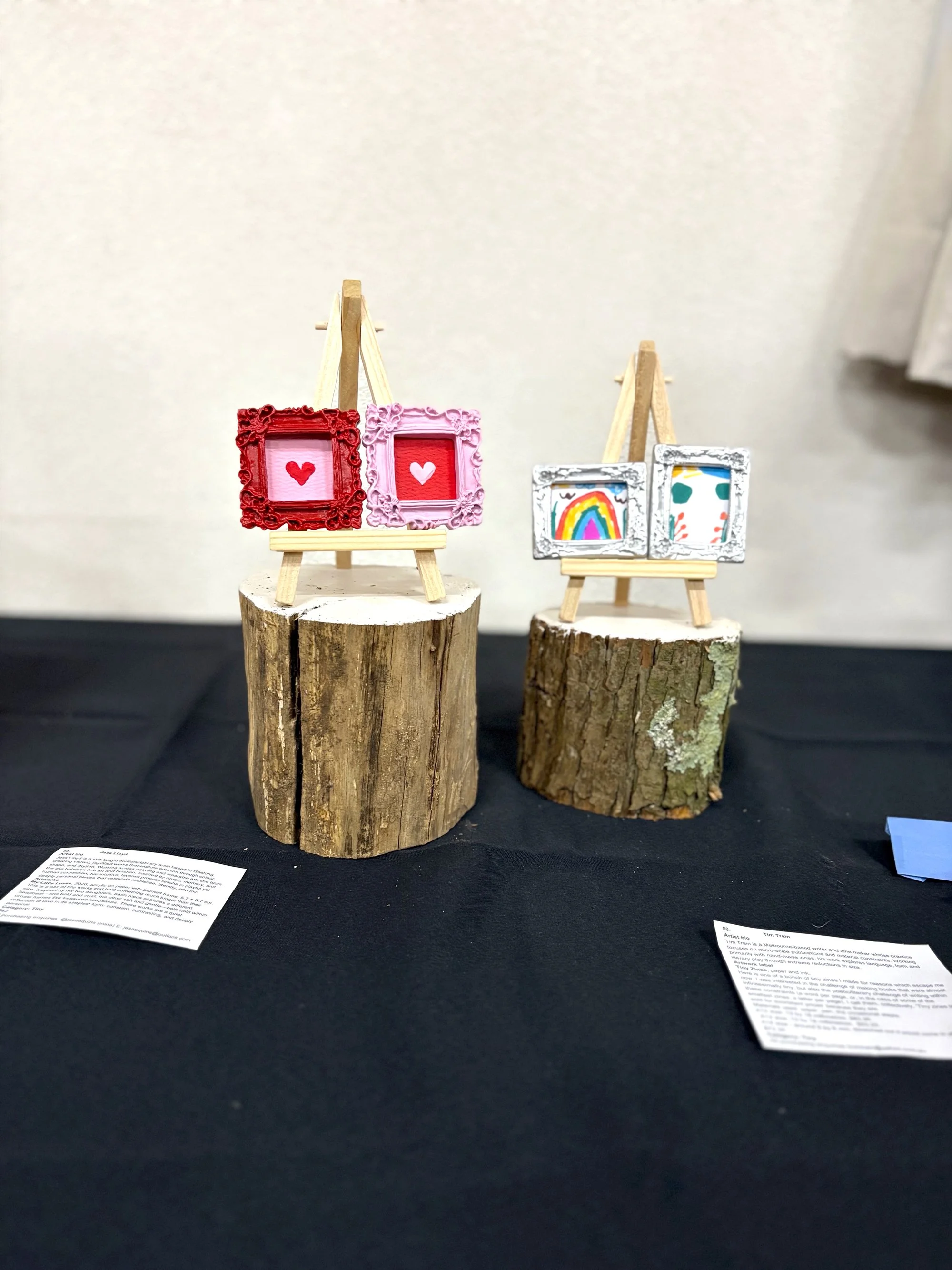 Sun Bloom Hand-built ceramic artwork exhibited at The Exhibition of Tiny Art, Inverleigh in 2026.