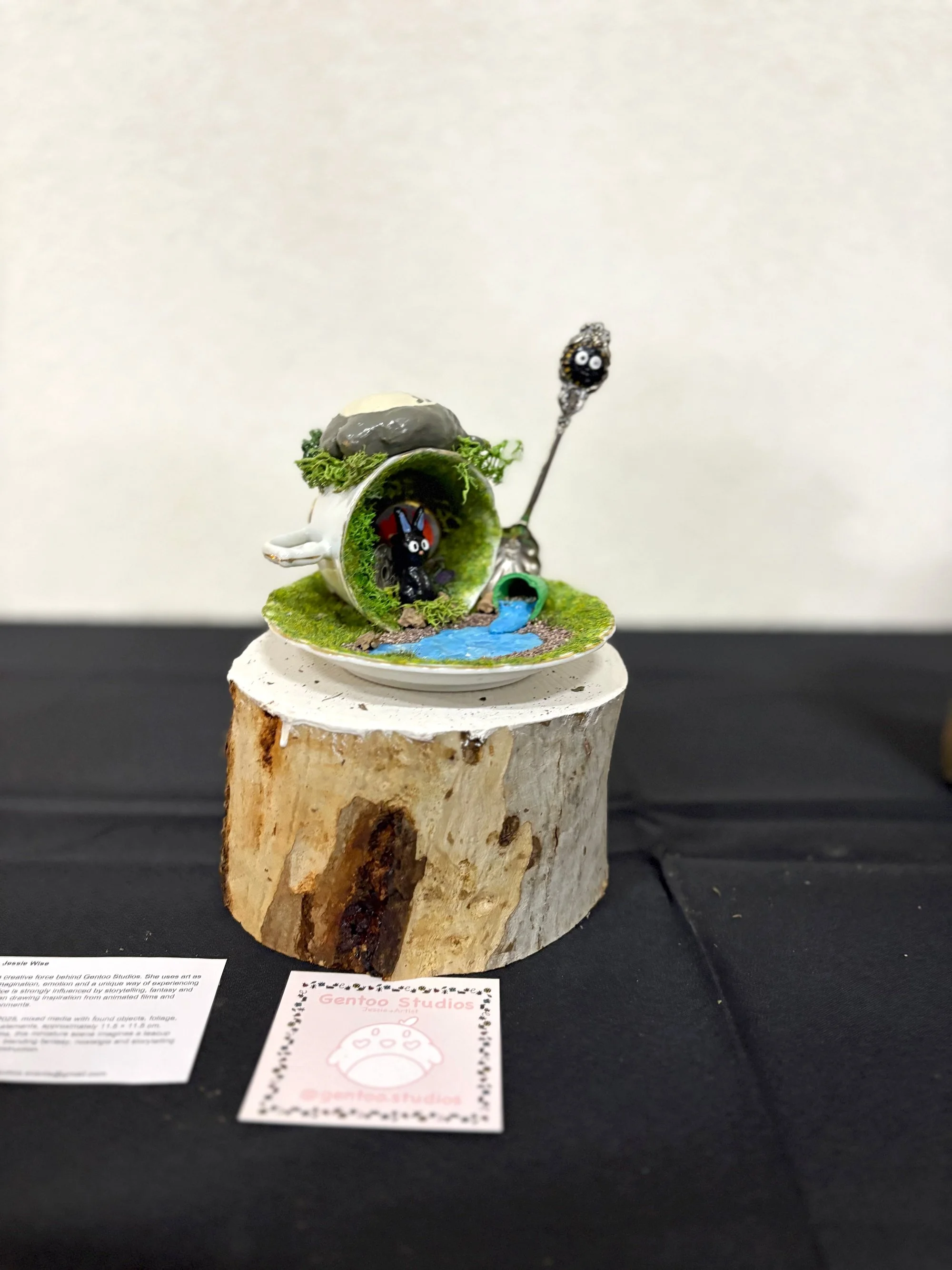 Sun Bloom Hand-built ceramic artwork exhibited at The Exhibition of Tiny Art, Inverleigh in 2026.