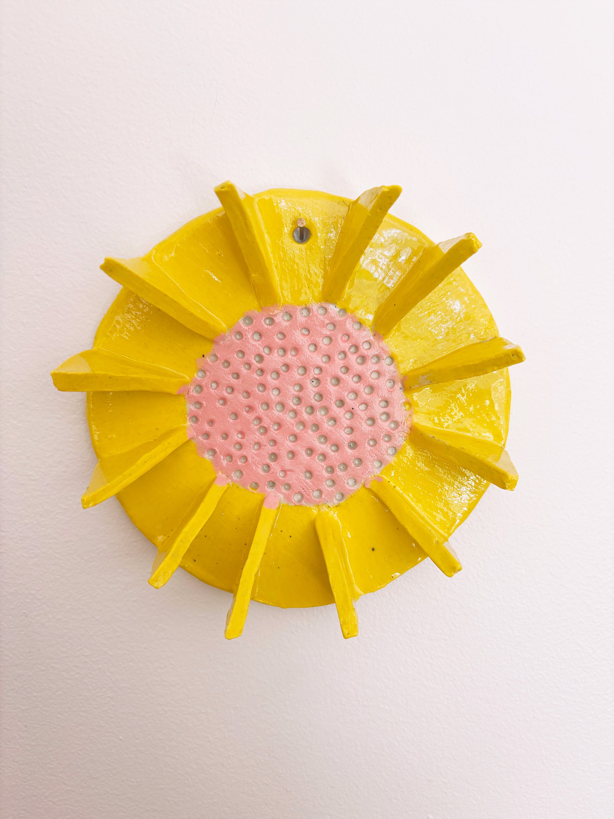Sun Bloom Hand-built ceramic artwork