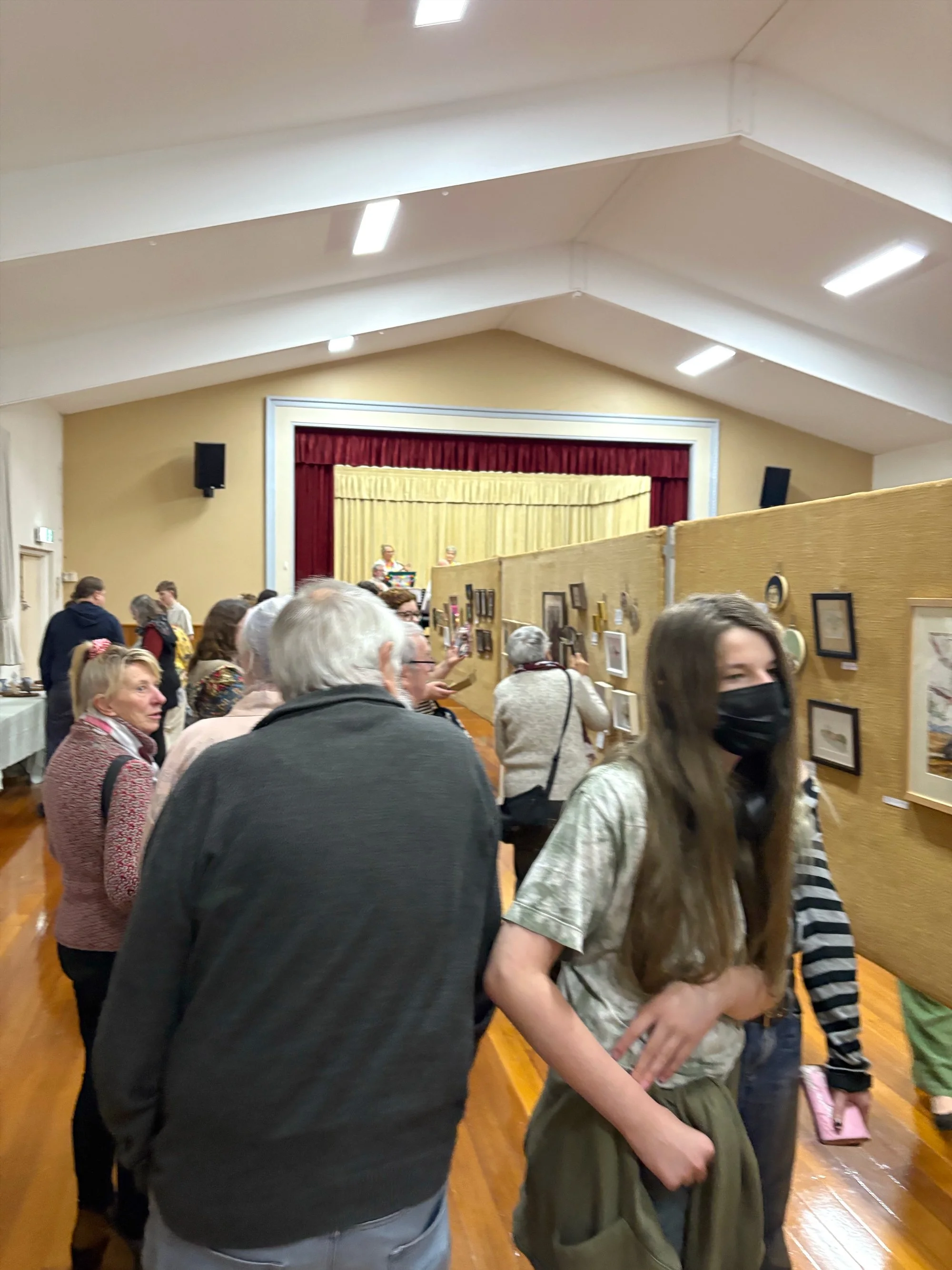 Sun Bloom Hand-built ceramic artwork exhibited at The Exhibition of Tiny Art, Inverleigh in 2026.