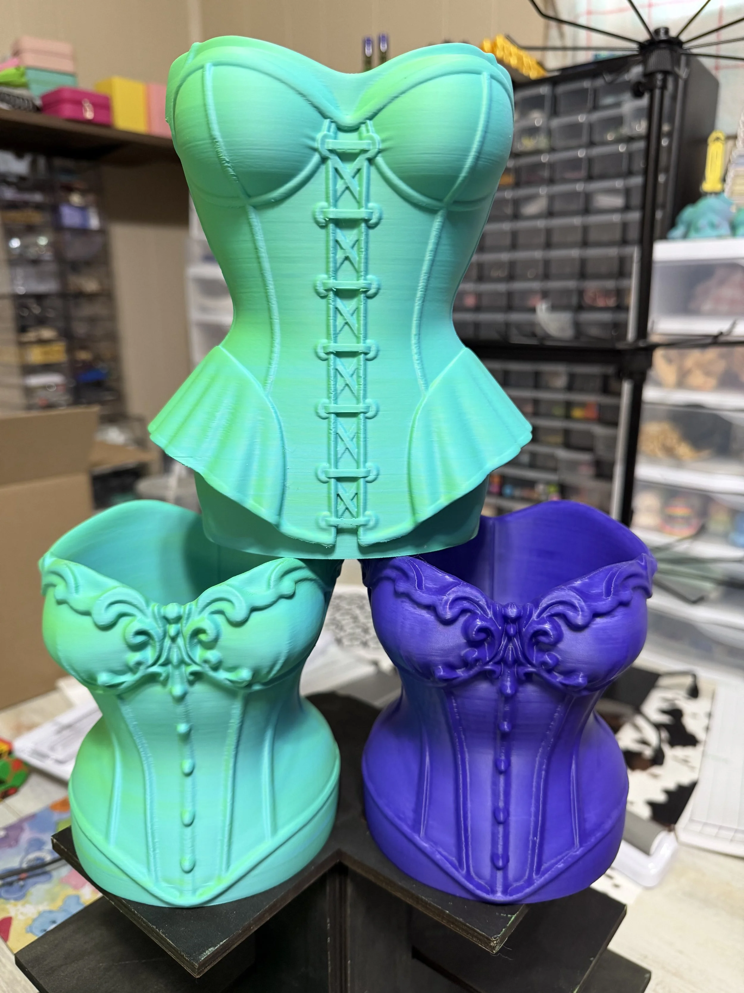 Corset Pencil Holder/ Flower Vase