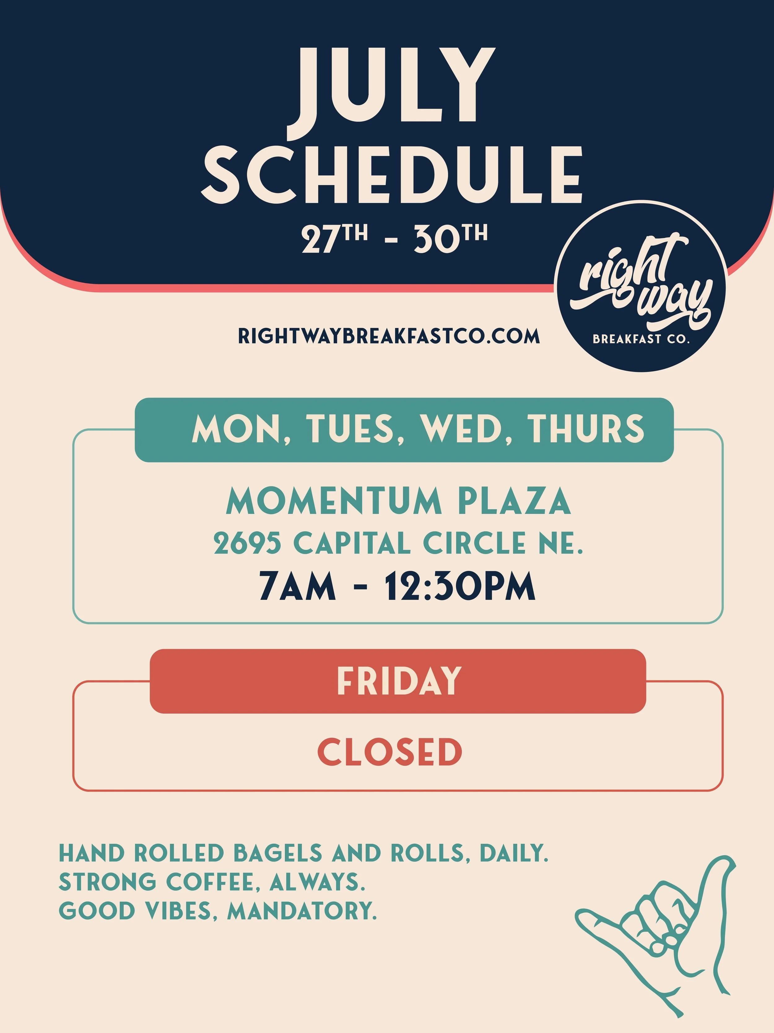 New week ahead! Come roll with us 😎

#breakfast #foodtruck #bagels #coffee #tallahassee