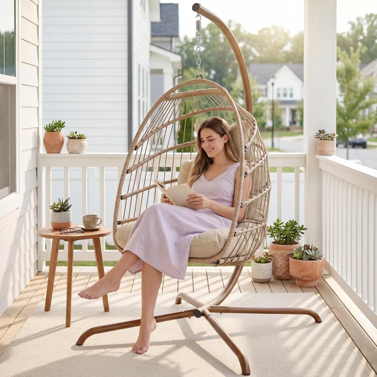 NICESOUL Cozy Hanging Egg Chair