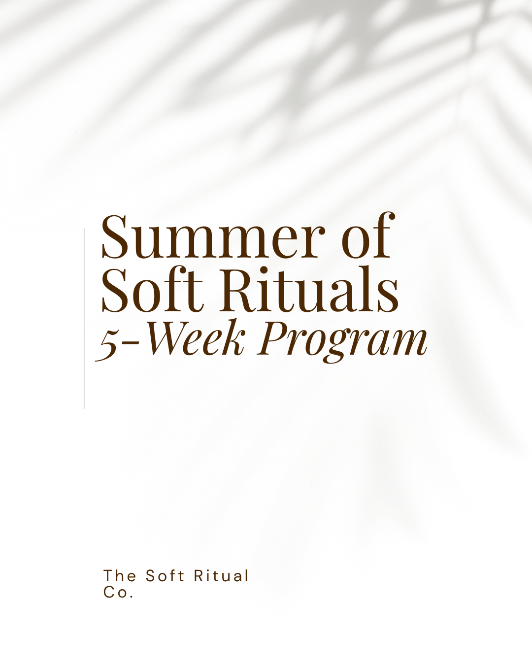 Summer of Soft Rituals Program