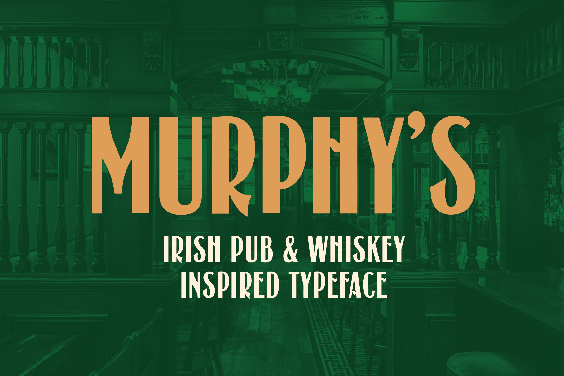 Murphy’s Font | Irish Pub & Whiskey Label Typeface