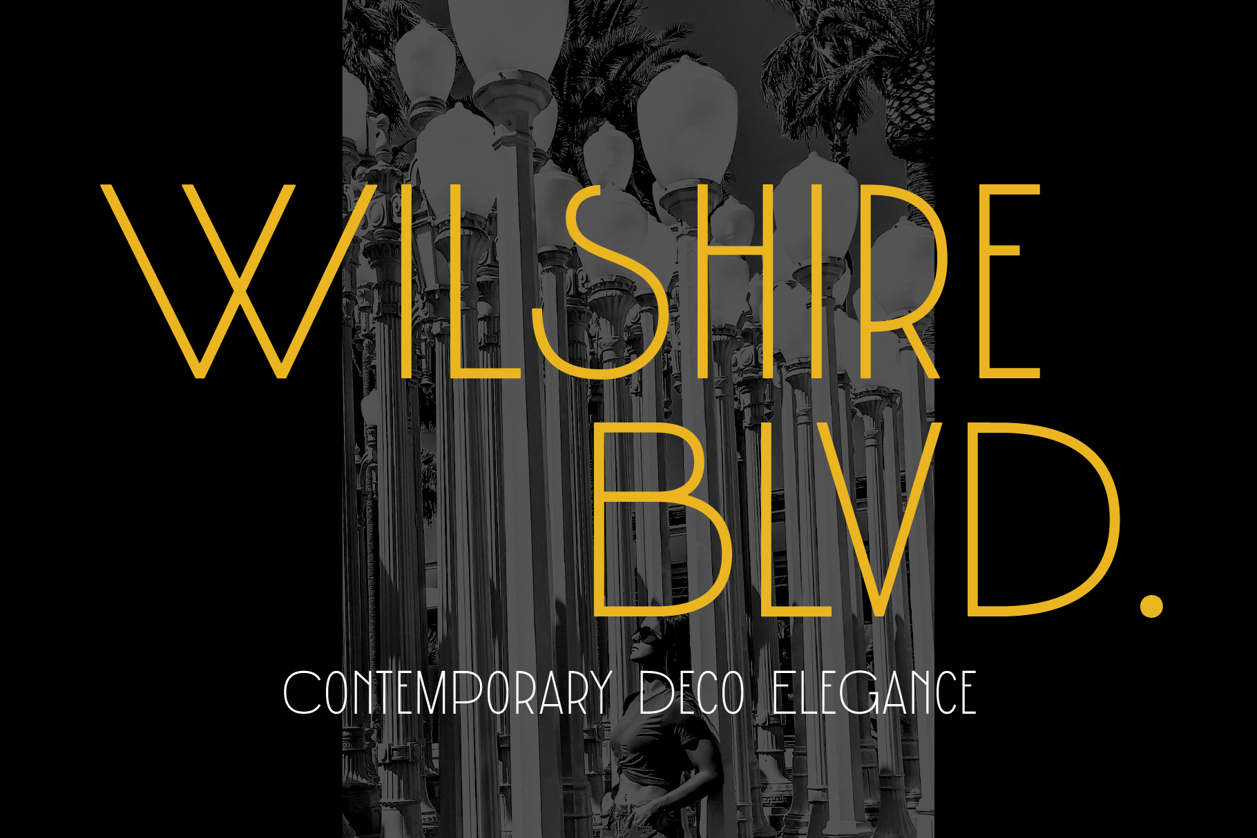 Wilshire Blvd | Los Angeles Art Deco Typeface