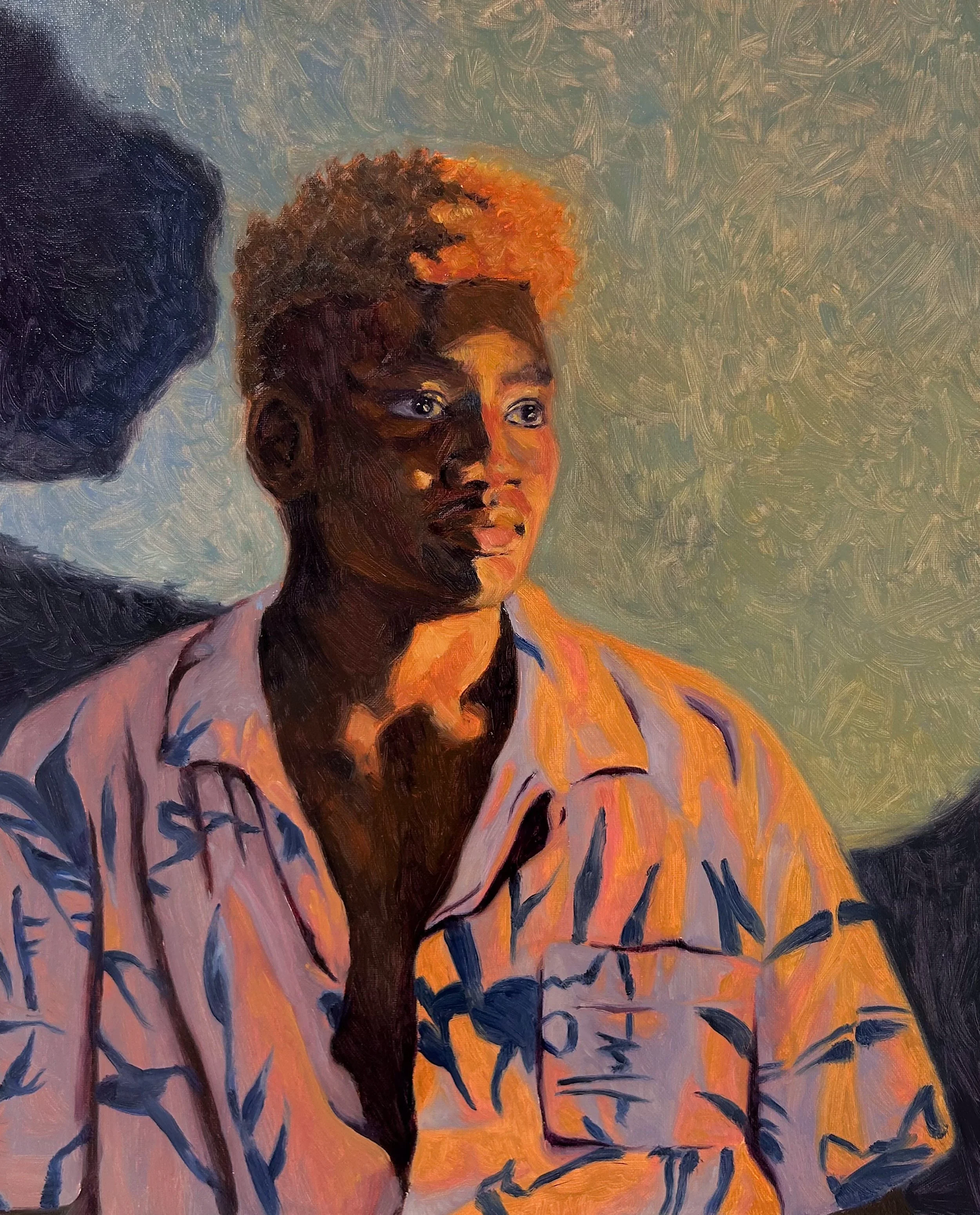 Two Values, Hella Color, 2025, oil on canvas, 16"x20"