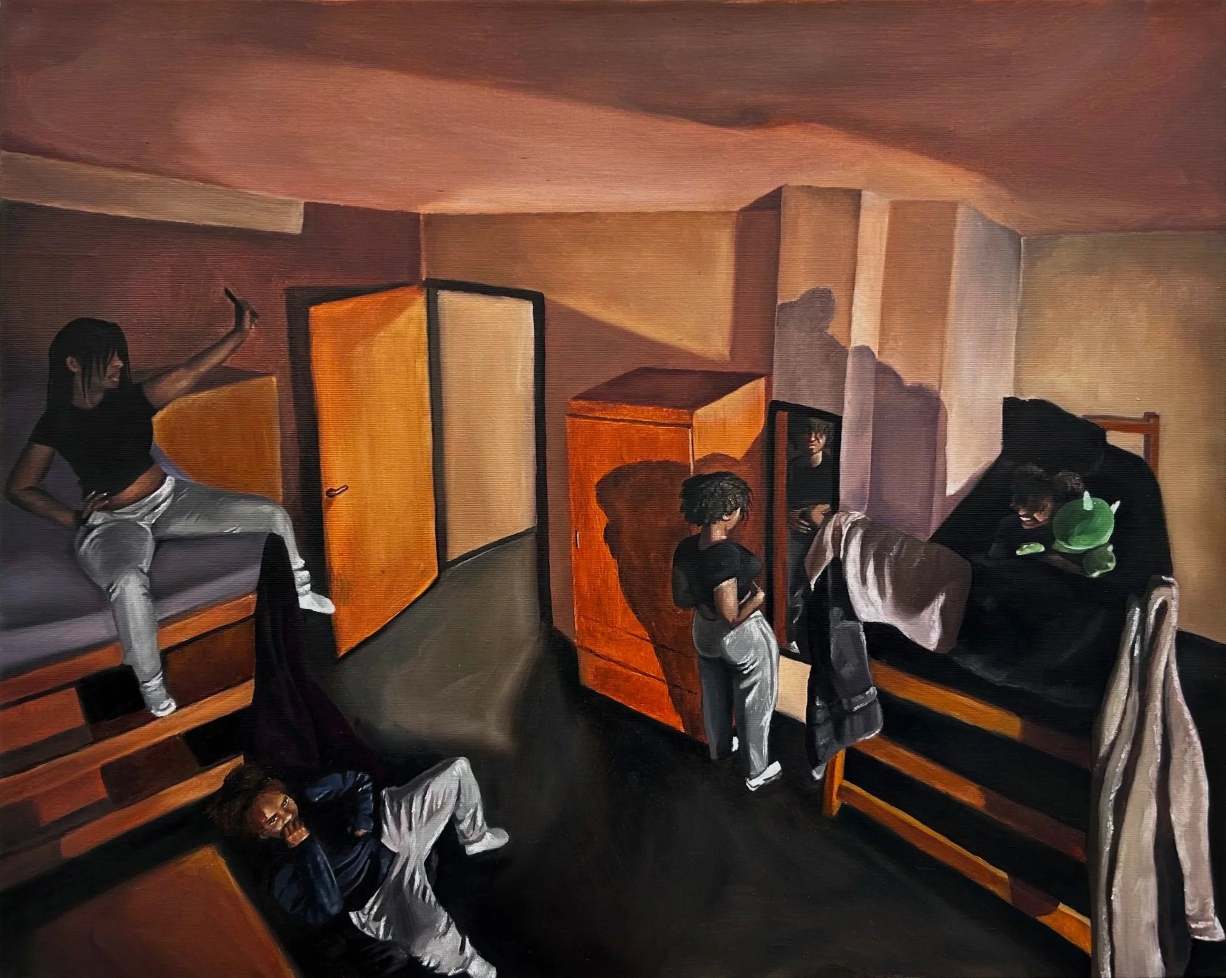 Coconut Tree, 2024, oil on canvas, 40"x30"