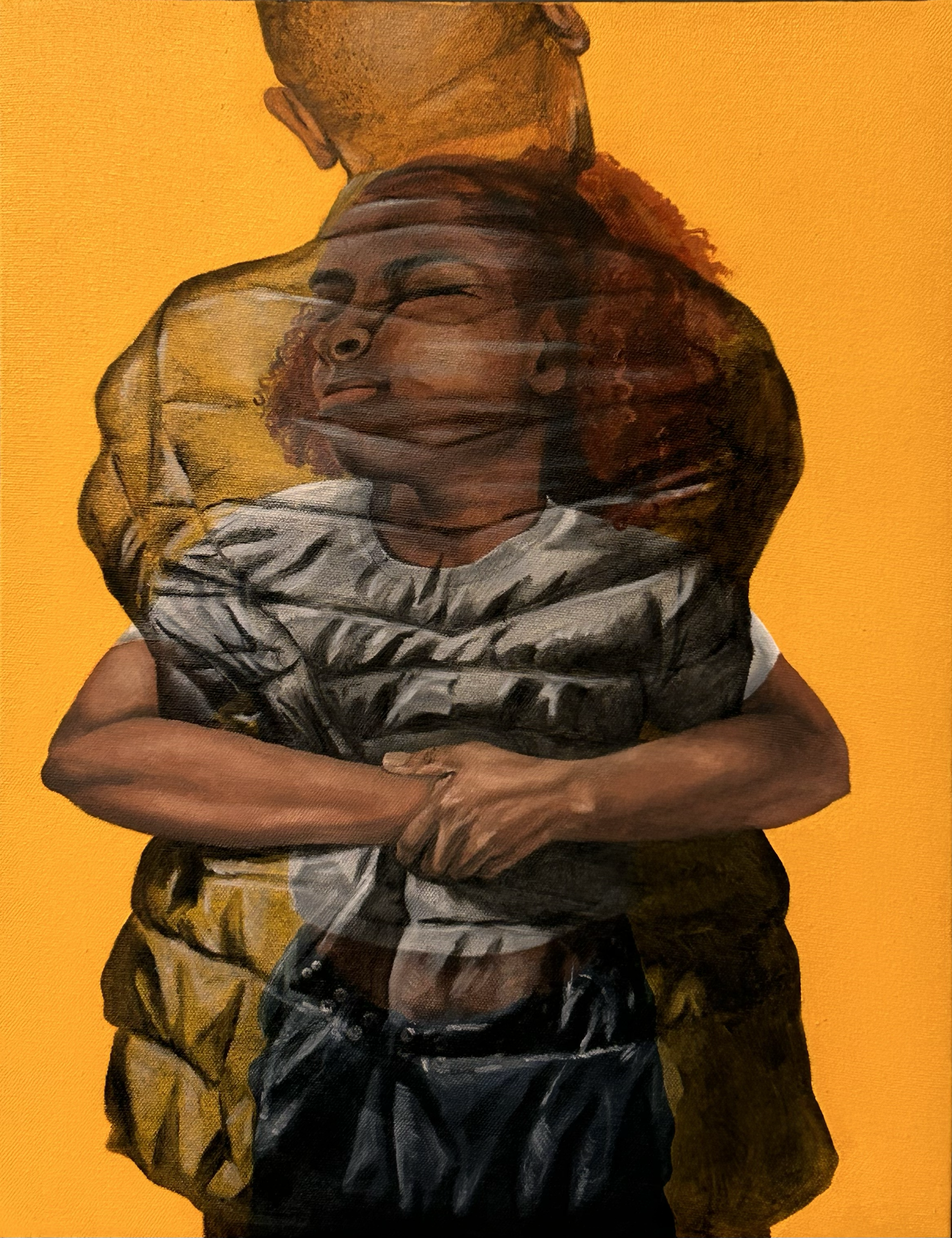 Last Embrace, 2024, oil on canvas, 16"x20"