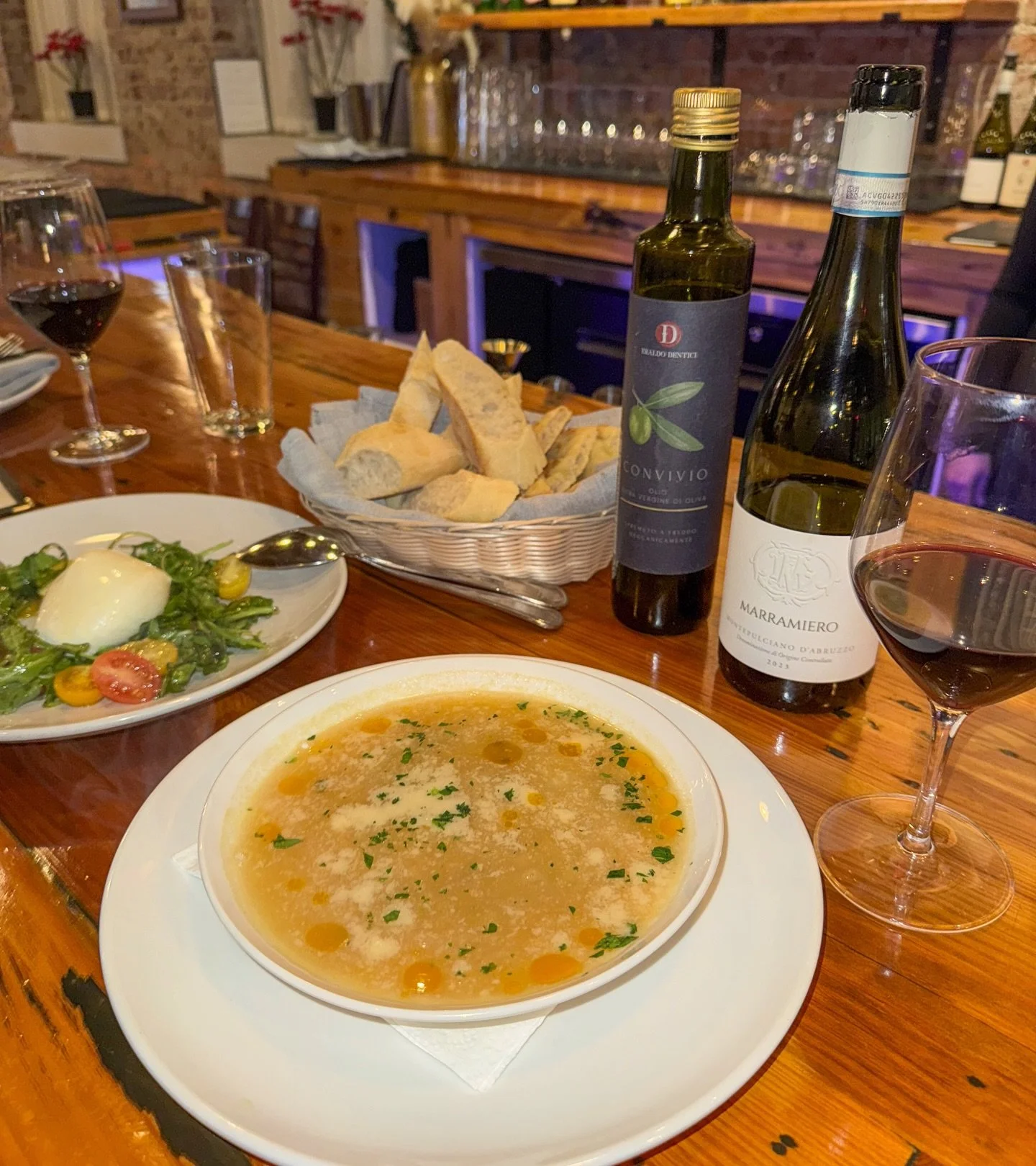 Start our with our Minestra del Giorno.