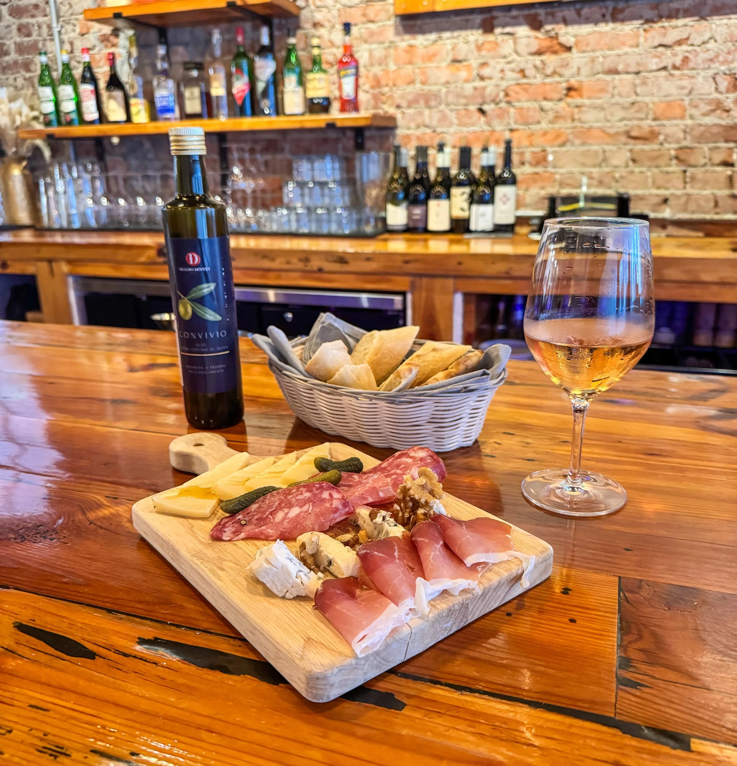 Forecast calls for tagliere misto and a glass of Ros&eacute;. 😎