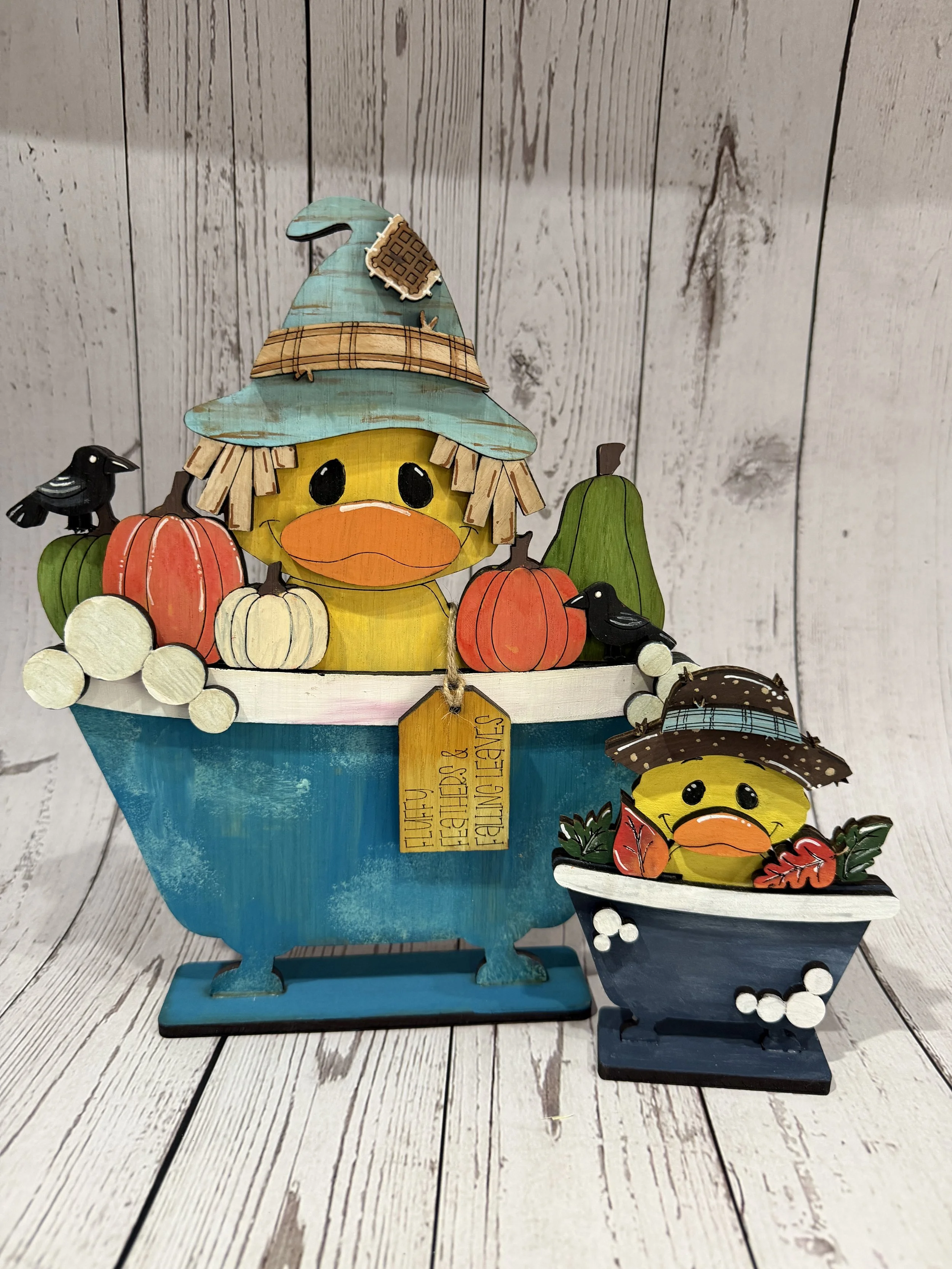 Autumn Duck Delight Flower Basket Insert  (Insert Only)
